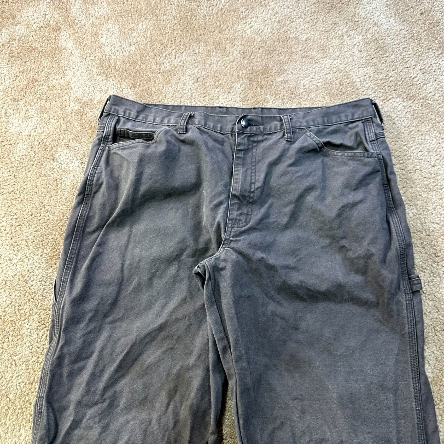 Dickies VINTAGE Dickies Relaxed fit Carpenter Pants Men's 36x32 Gray Workwear Distressed Size US 36 / EU 52 - 4 Thumbnail