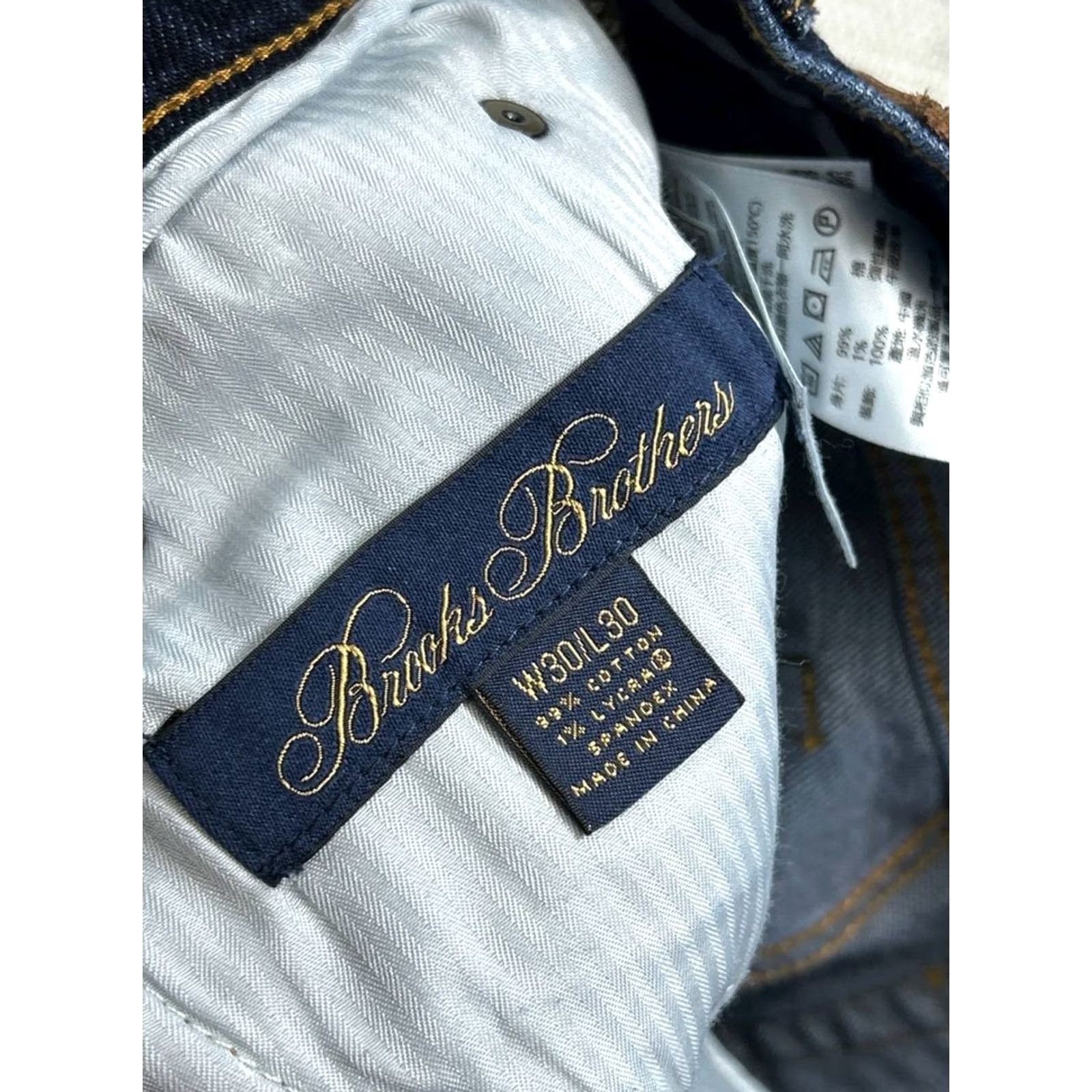 Brooks Brothers Brooks Brothers 901 Slim Straight Jeans Mens 30 Blue Denim Cotton Stretch 28x29 Size US 30 / EU 46 - 3 Thumbnail