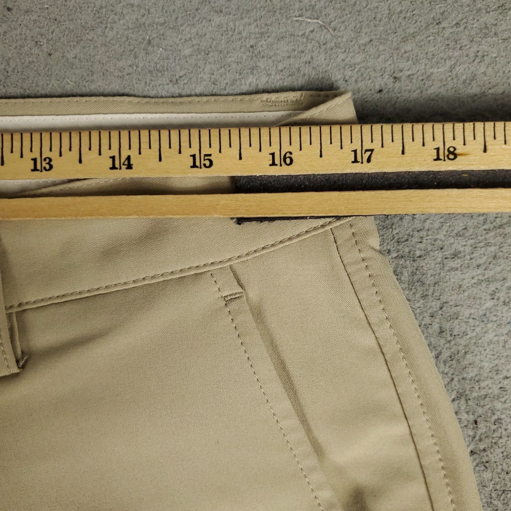 Footjoy FootJoy Pants Mens 34x30 Beige Chino Flat Front Regular Fit Straight Leg. Size US 34 / EU 50 - 3 Thumbnail
