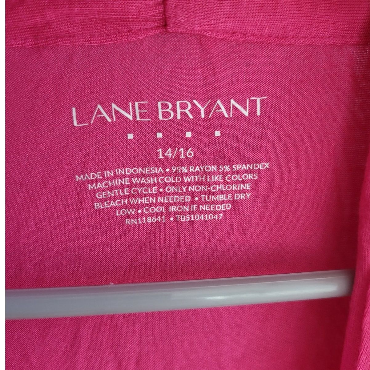 Other Lane Bryant Pink Short Sleeve Stretchy Cardigan - 14/16 Size XL / US 12-14 / IT 48-50 - 3 Thumbnail