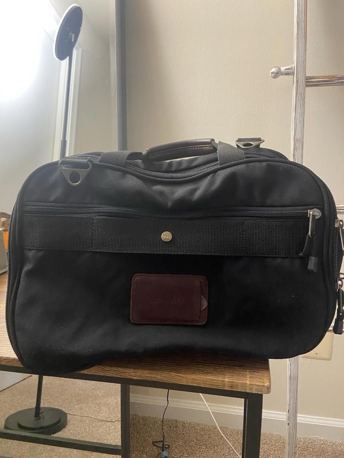 Timberland Timberland canvas leather smaller duffle travel carry on bag Size ONE SIZE - 5 Thumbnail