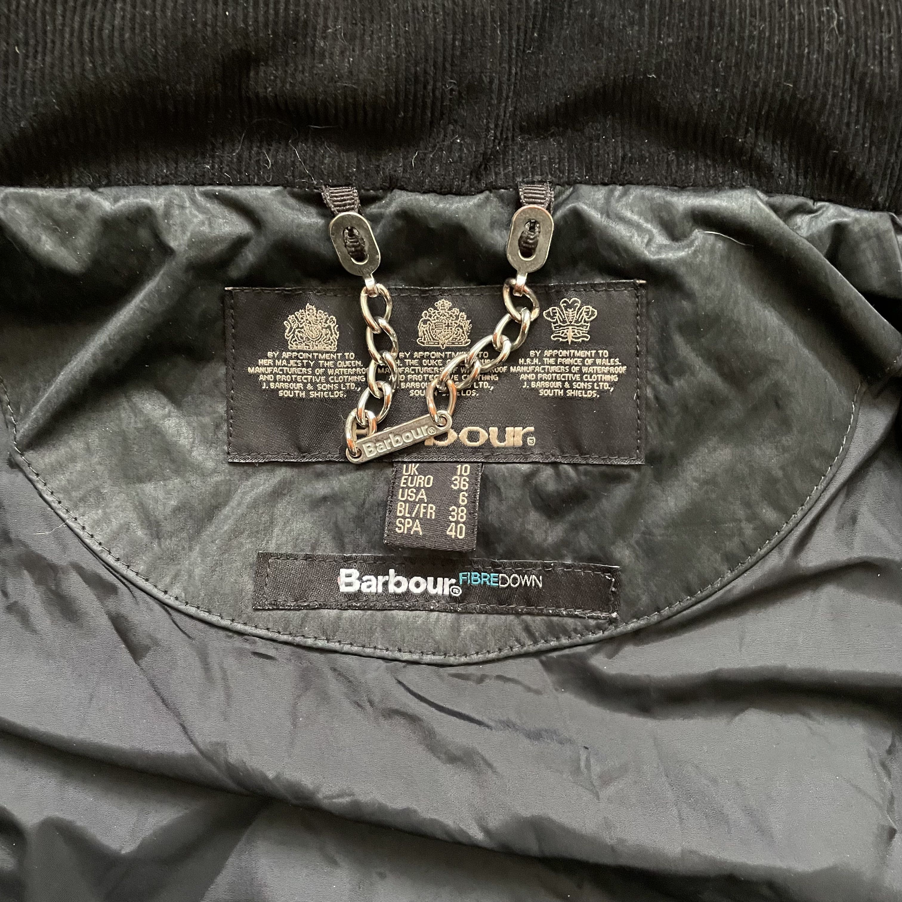 Barbour Barbour Arctic Parka Fibre Down Coat Wax EU 36 Black Size XS / US 0-2 / IT 36-38 - 6 Thumbnail