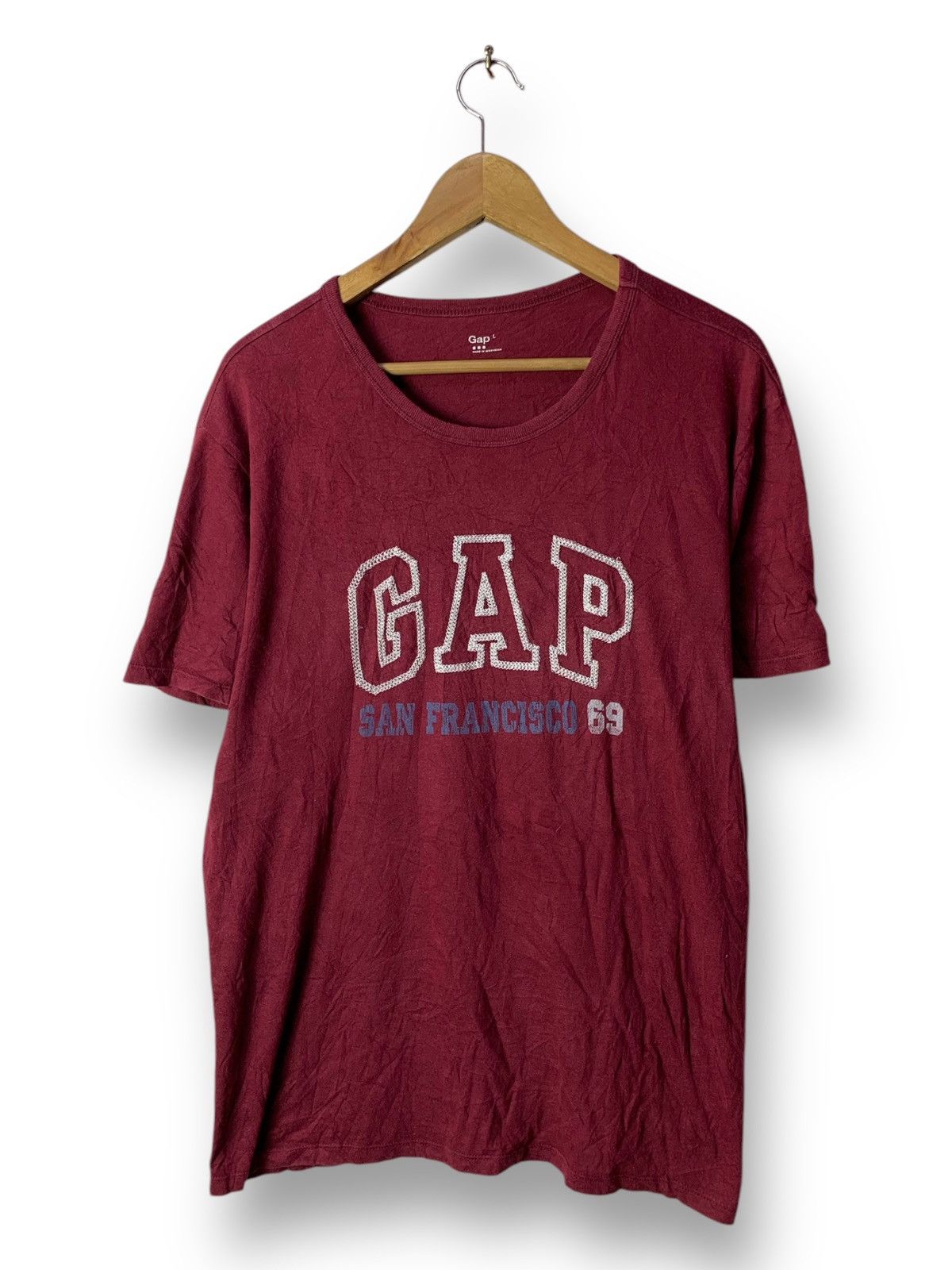 Gap 🔥GAP San Fransisco 69 Spellout Logo Tee Size US L / EU 52-54 / 3 - 1 Thumbnail