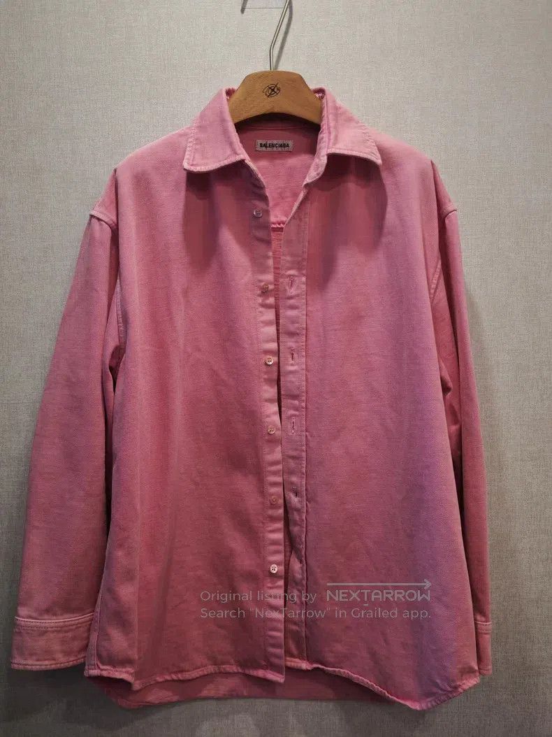 Balenciaga Balenciaga Pink Denim Jacket Size XS / US 0-2 / IT 36-38 - 7 Thumbnail