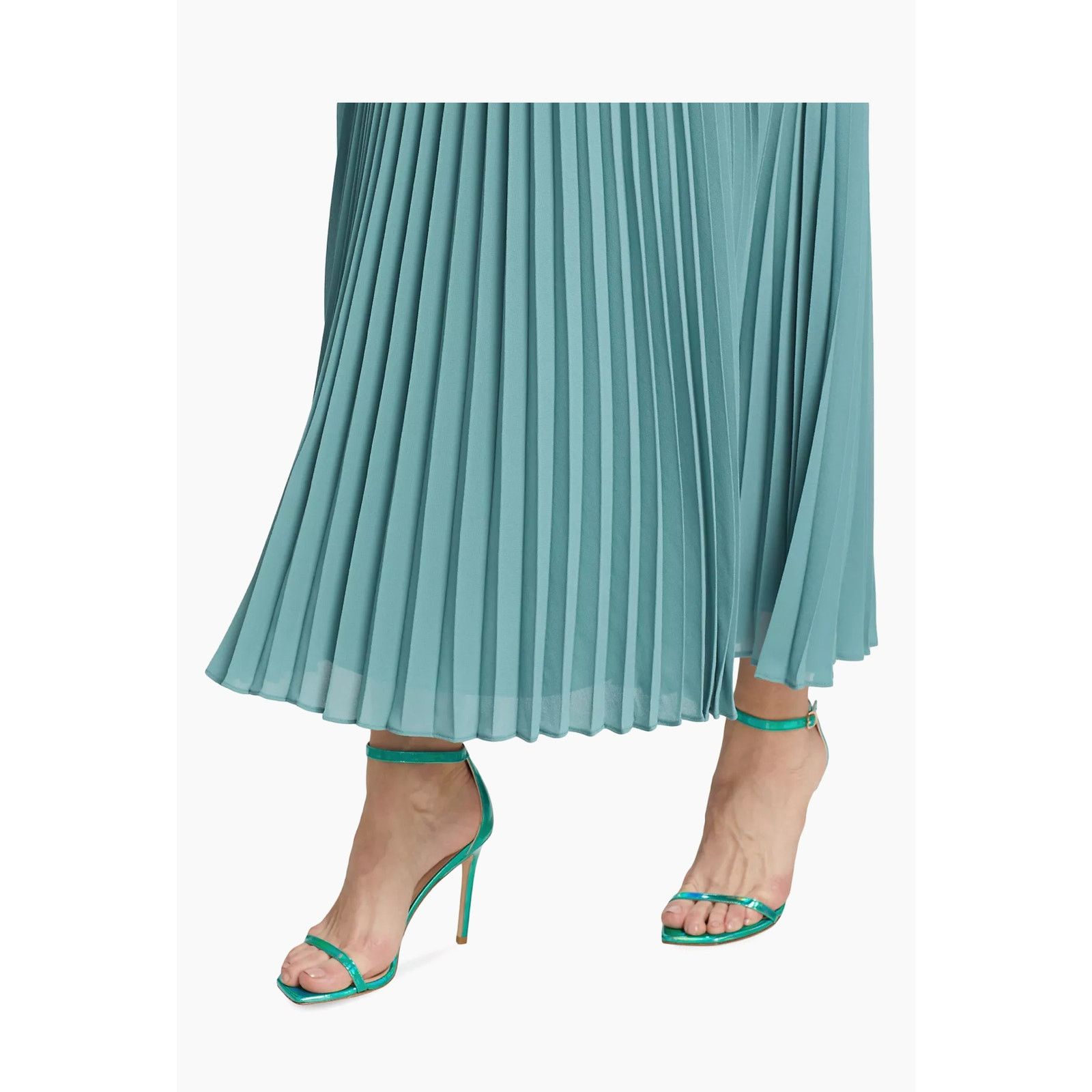 Jonathan Simkhai Jonathan Simkhai Carli Plissé Pleated Halter Maxi Dress Blue Size S / US 4 / IT 40 - 6 Thumbnail