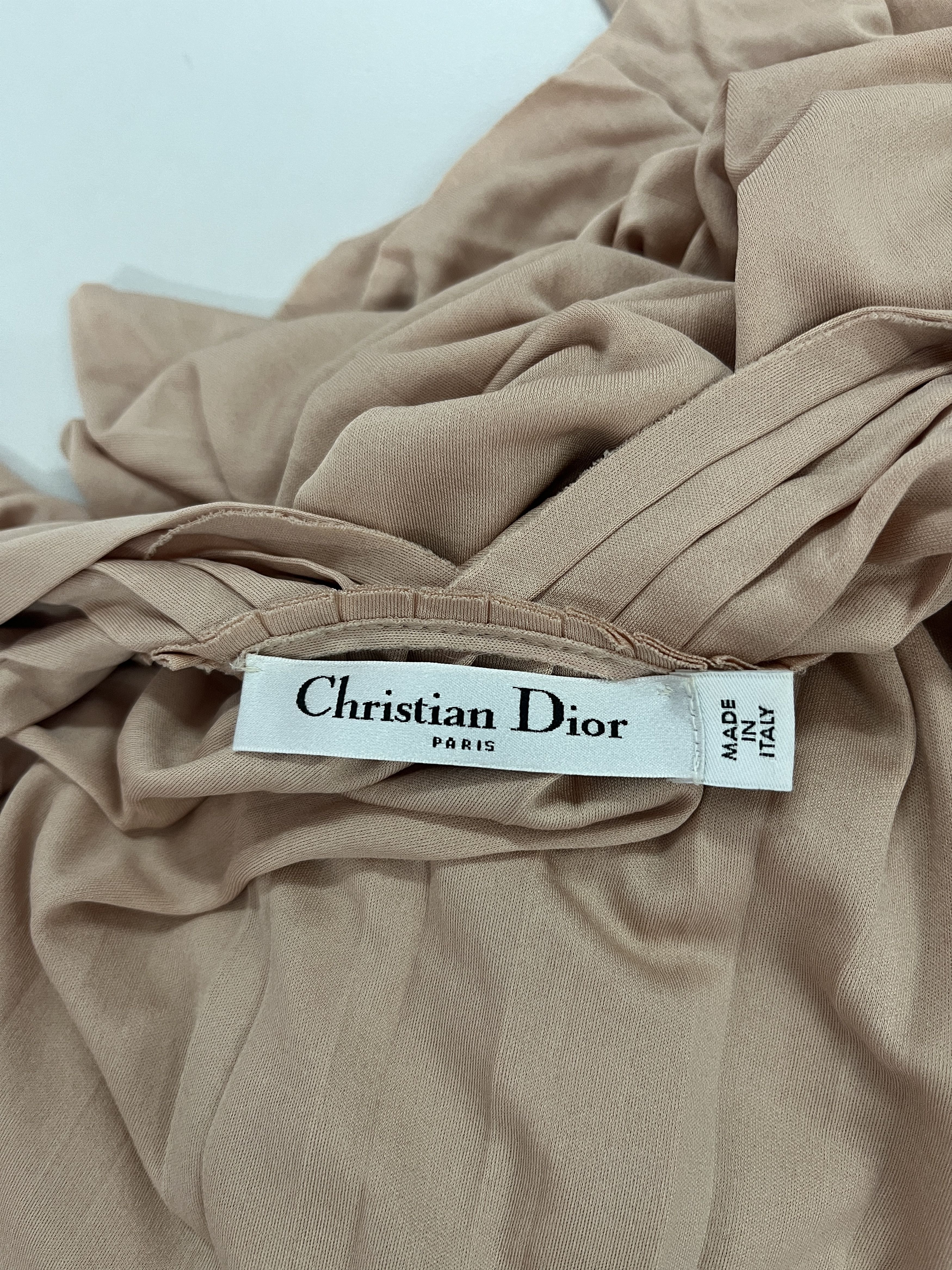 Dior Christian Dior Salmon Open Front Draped Dress Size XS / US 0-2 / IT 36-38 - 6 Thumbnail