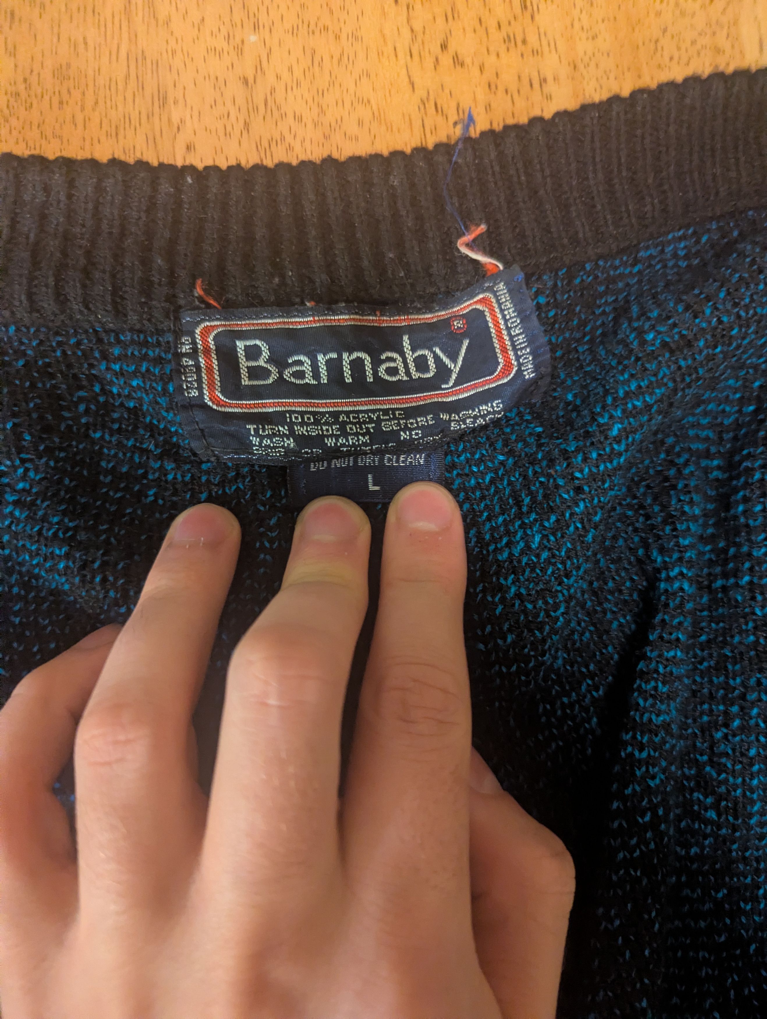 Vintage Patterned Cardigan Sweater - Vintage Barnaby Size US L / EU 52-54 / 3 - 4 Thumbnail