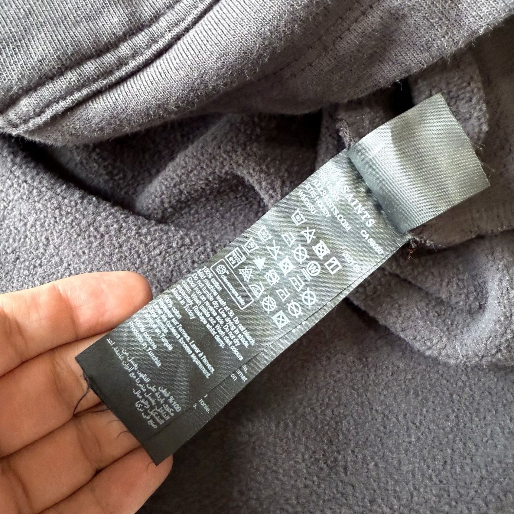 Allsaints All Saints Hoodie XS Dark Gray Hooded Fleece Pullover Streetwear New York Size US XS / EU 42 / 0 - 6 Thumbnail