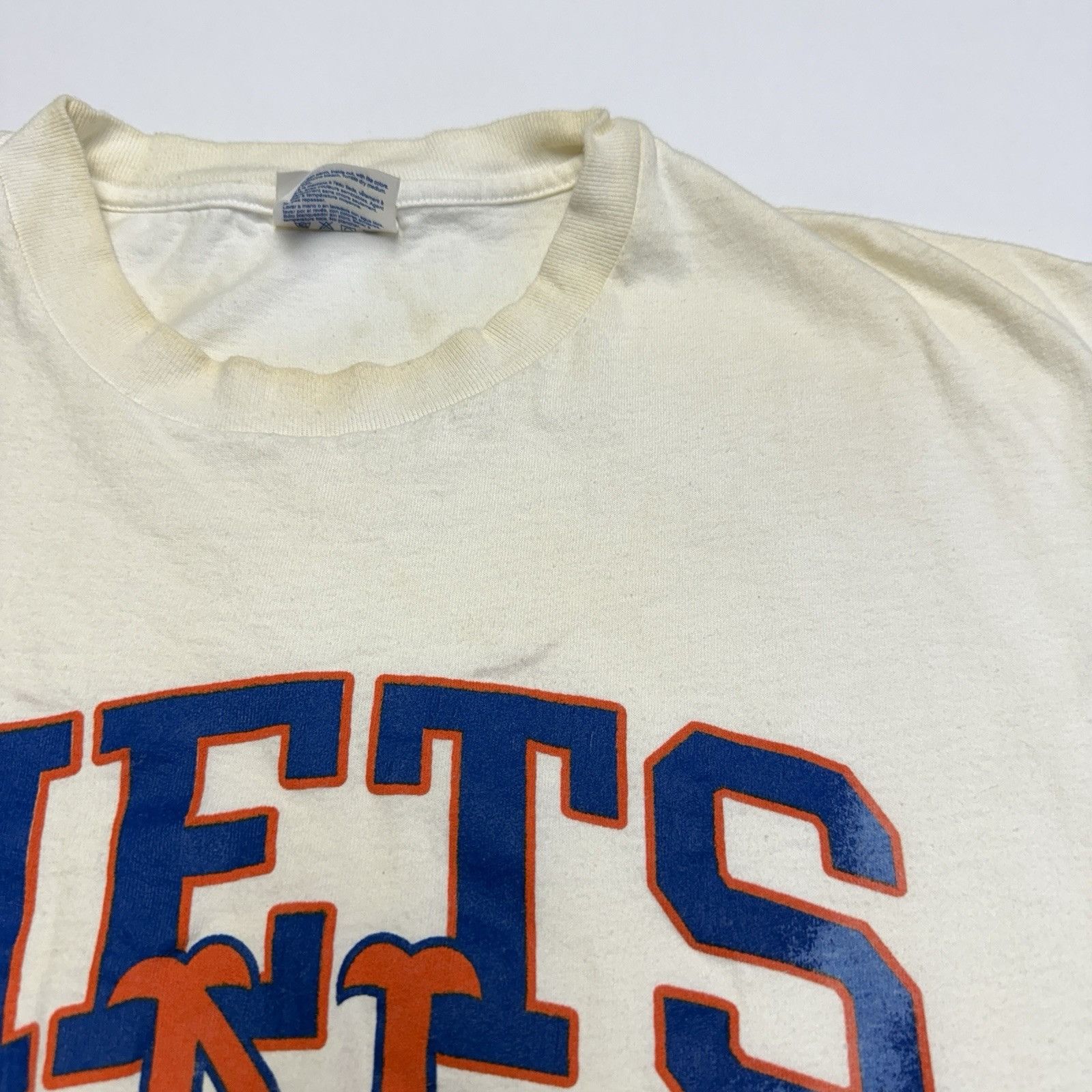Other Vintage New York Mets T Shirt Mens Large White MLB Short Sle Size US L / EU 52-54 / 3 - 5 Thumbnail
