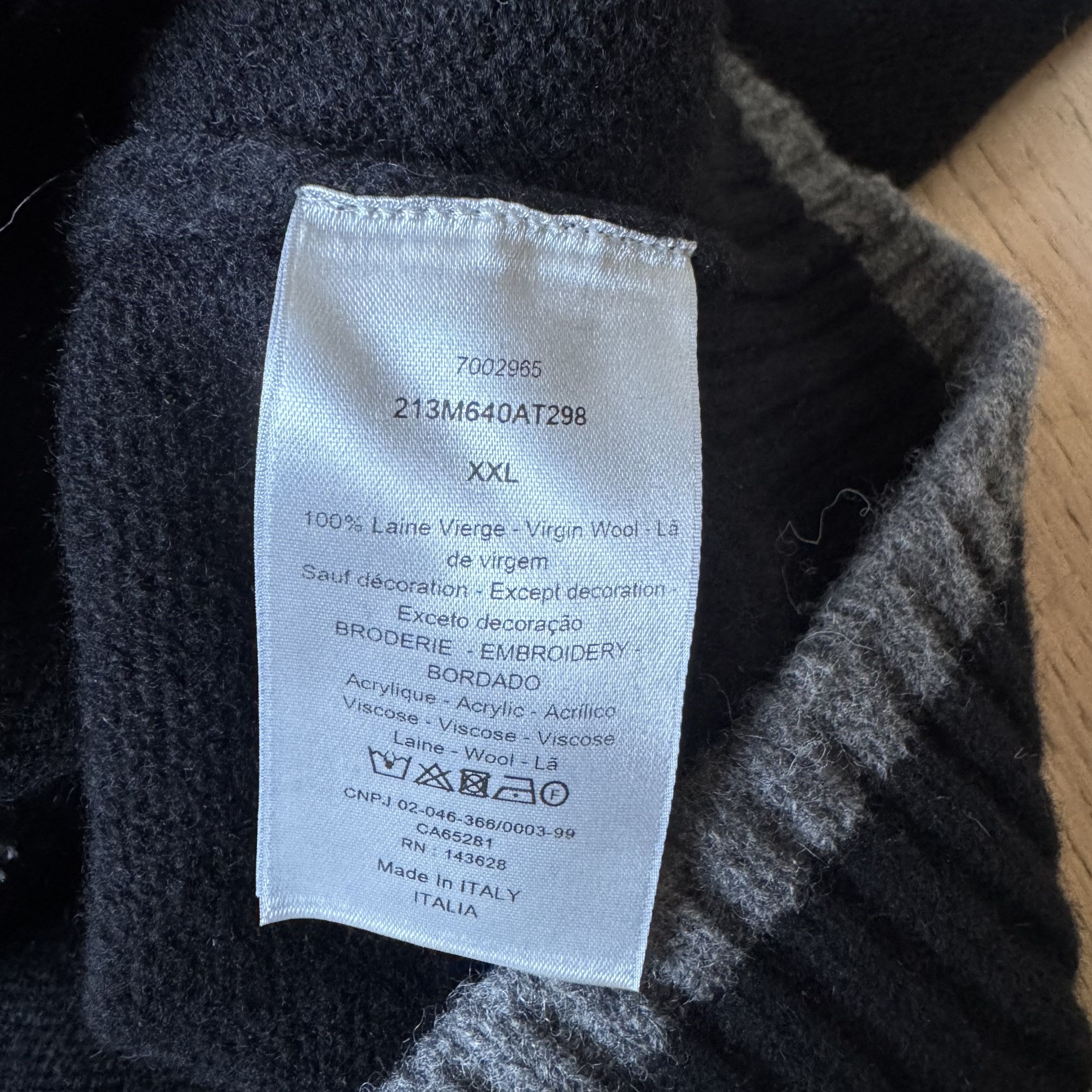 Dior Dior - Atelier Wool Sweater - Black Size US XXL / EU 58 / 5 - 7 Thumbnail