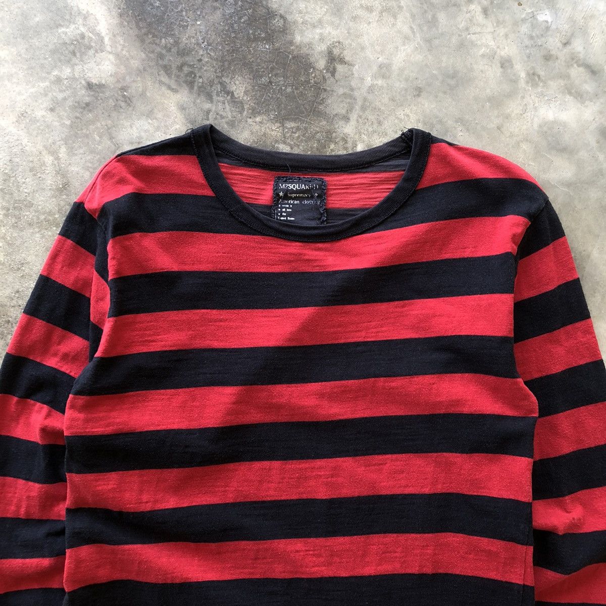 Band Tees × Japanese Brand M2SQUARED Tribute Kurt Cobain Colorway Stripe Longsleeve Size US M / EU 48-50 / 2 - 2 Thumbnail