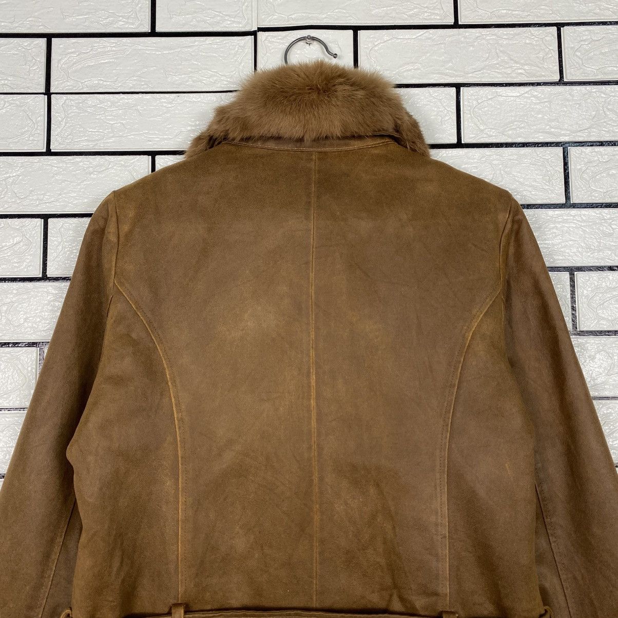 Japanese Brand 📌Vintage Leather Jacket Miscelanny Fur Size US XXS / EU 40 - 12 Thumbnail