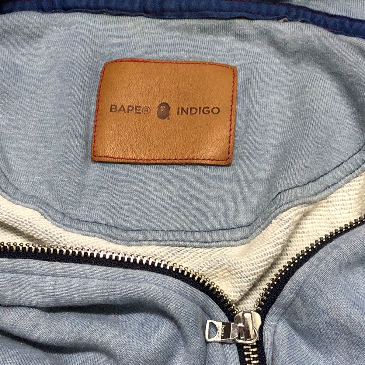 Bape RARE OG BAPE Indigo Shark Hoodie Size US M / EU 48-50 / 2 - 7 Thumbnail