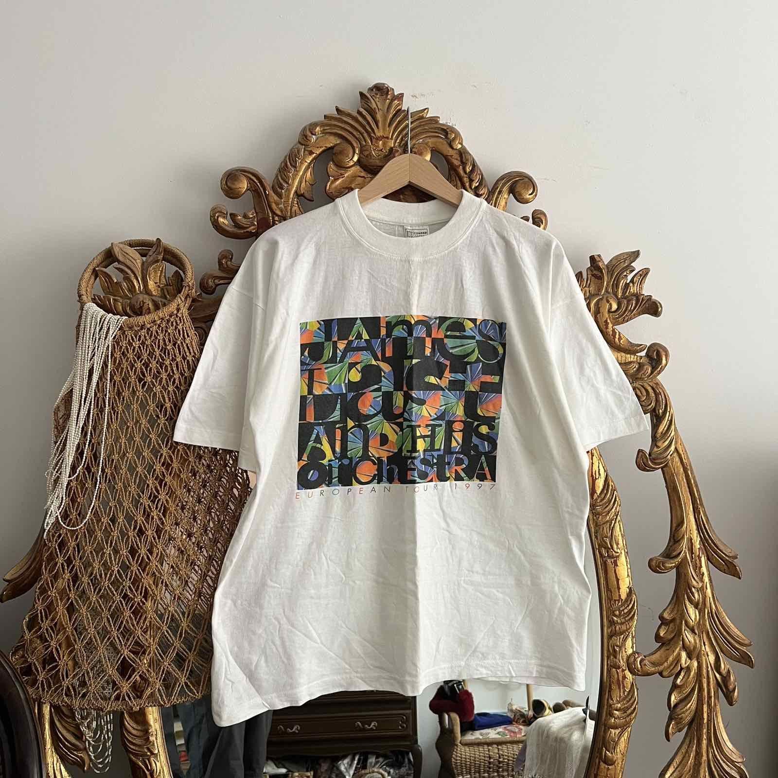 Vintage Vintage 90s james band tees brit pop Sz L Size US L / EU 52-54 / 3 - 1 Thumbnail