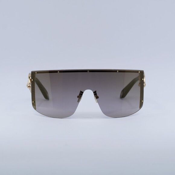 Roberto Cavalli Roberto Cavalli SRC015M 300G Sunglasses Gold Shield Frame Size ONE SIZE - 4 Thumbnail