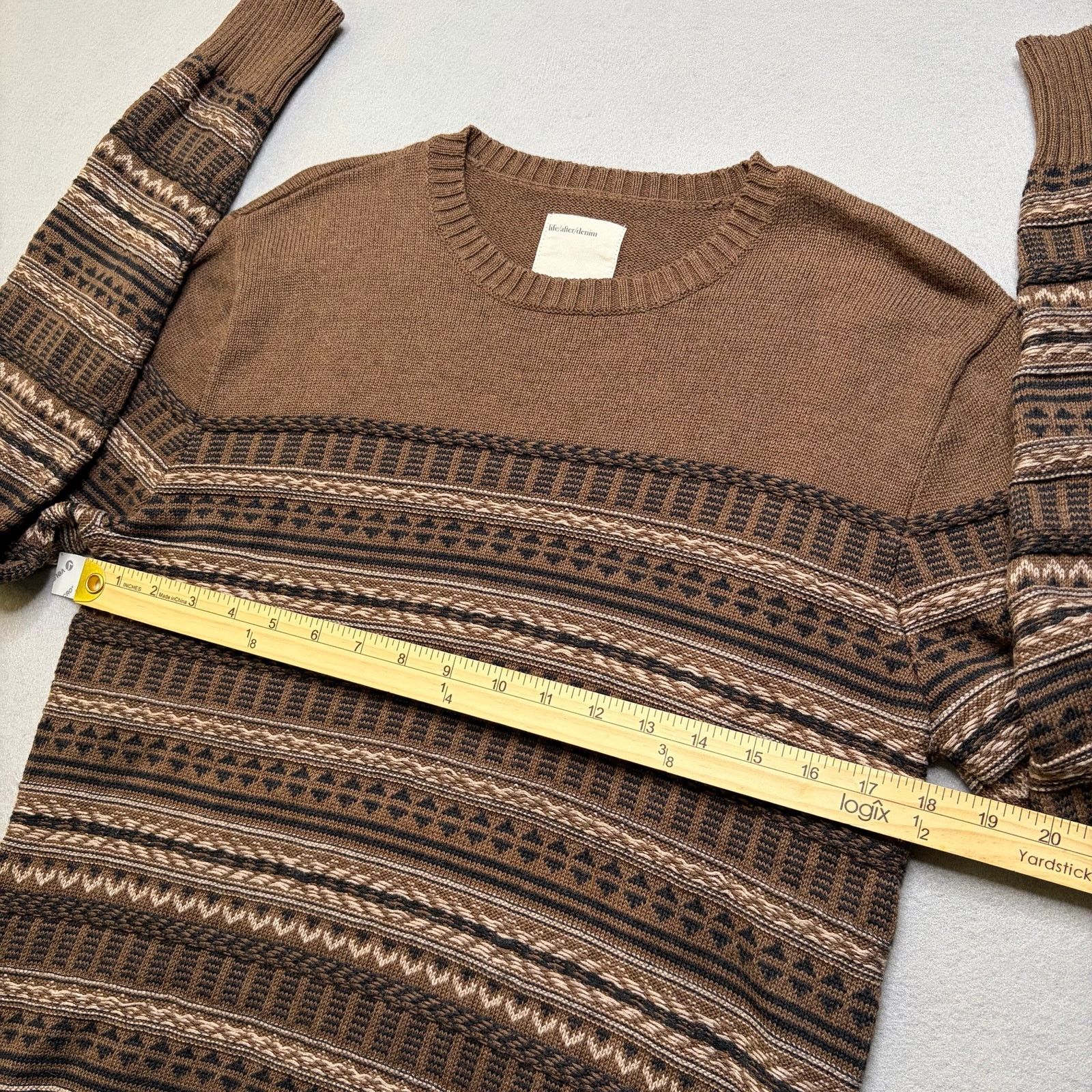 Life After Denim Life After Denim Sweater Men’s Medium Pattern Knit Crewneck Size US M / EU 48-50 / 2 - 5 Thumbnail