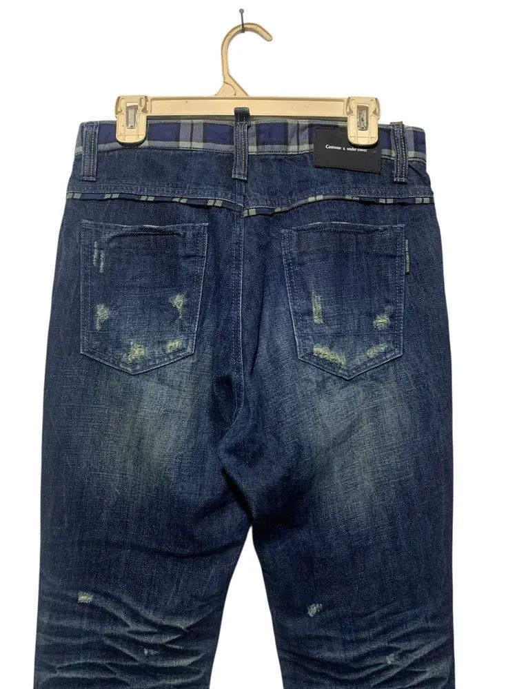 Undercover Costume x Undercover distressed check waist jeans Size US 31 - 9 Thumbnail
