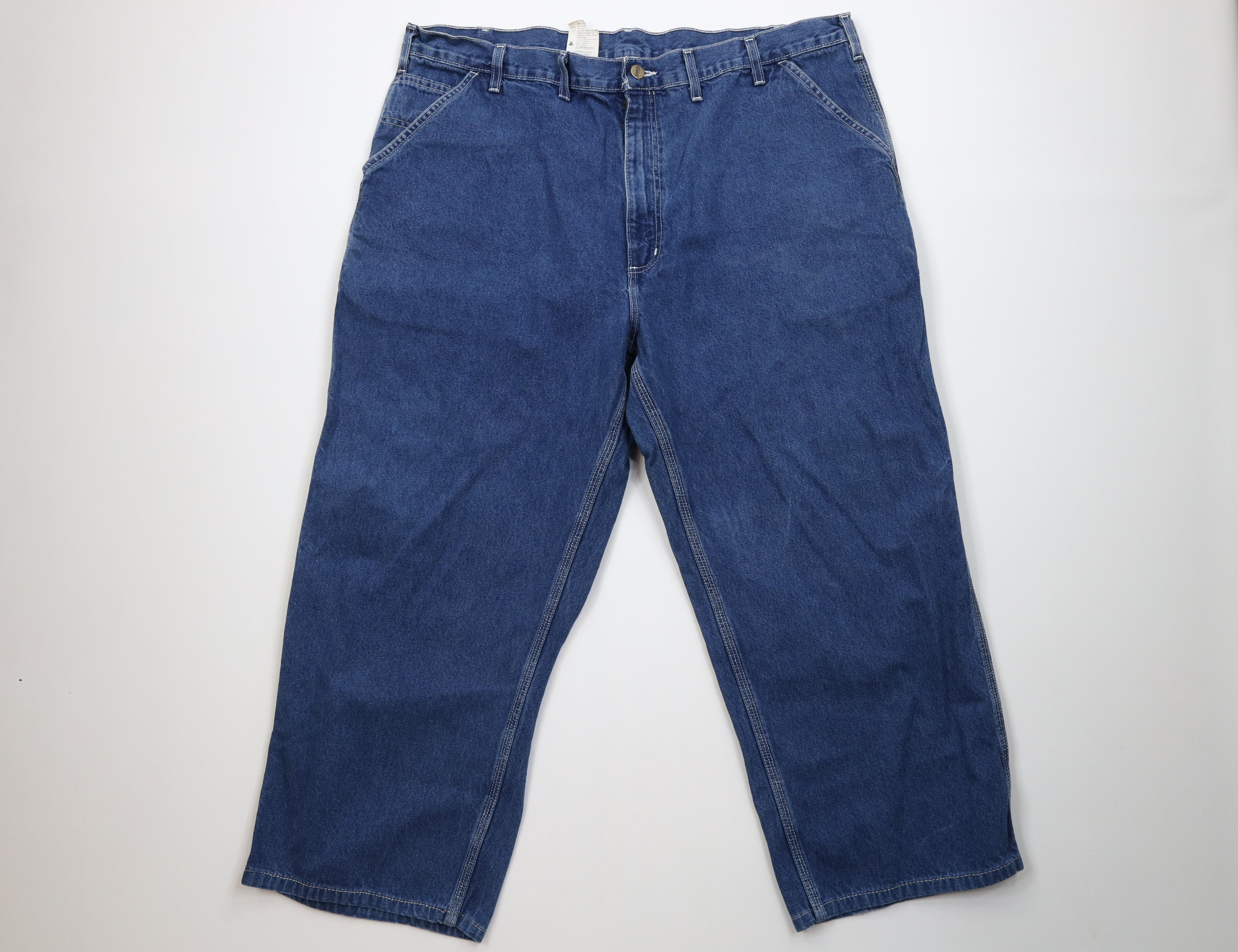 Carhartt Vintage Y2K Carhartt Spell Out Wide Leg Dungaree Jeans Size US 44 / EU 60 - 1 Thumbnail