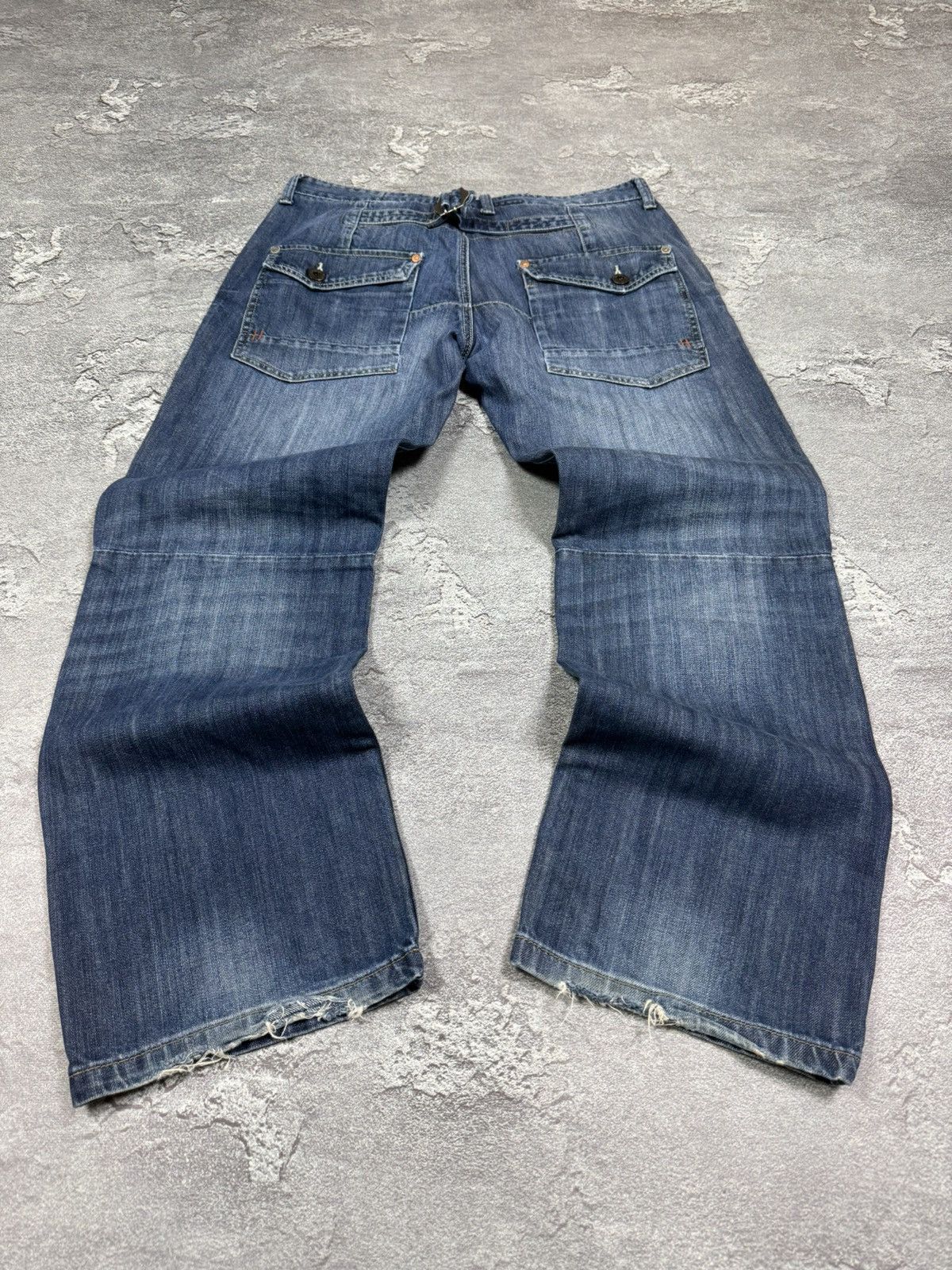 If Six Was Nine Y2K 2000s Flared Bootcut Loose Straight Washed Jeans Size 34 Size US 34 / EU 50 - 3 Thumbnail