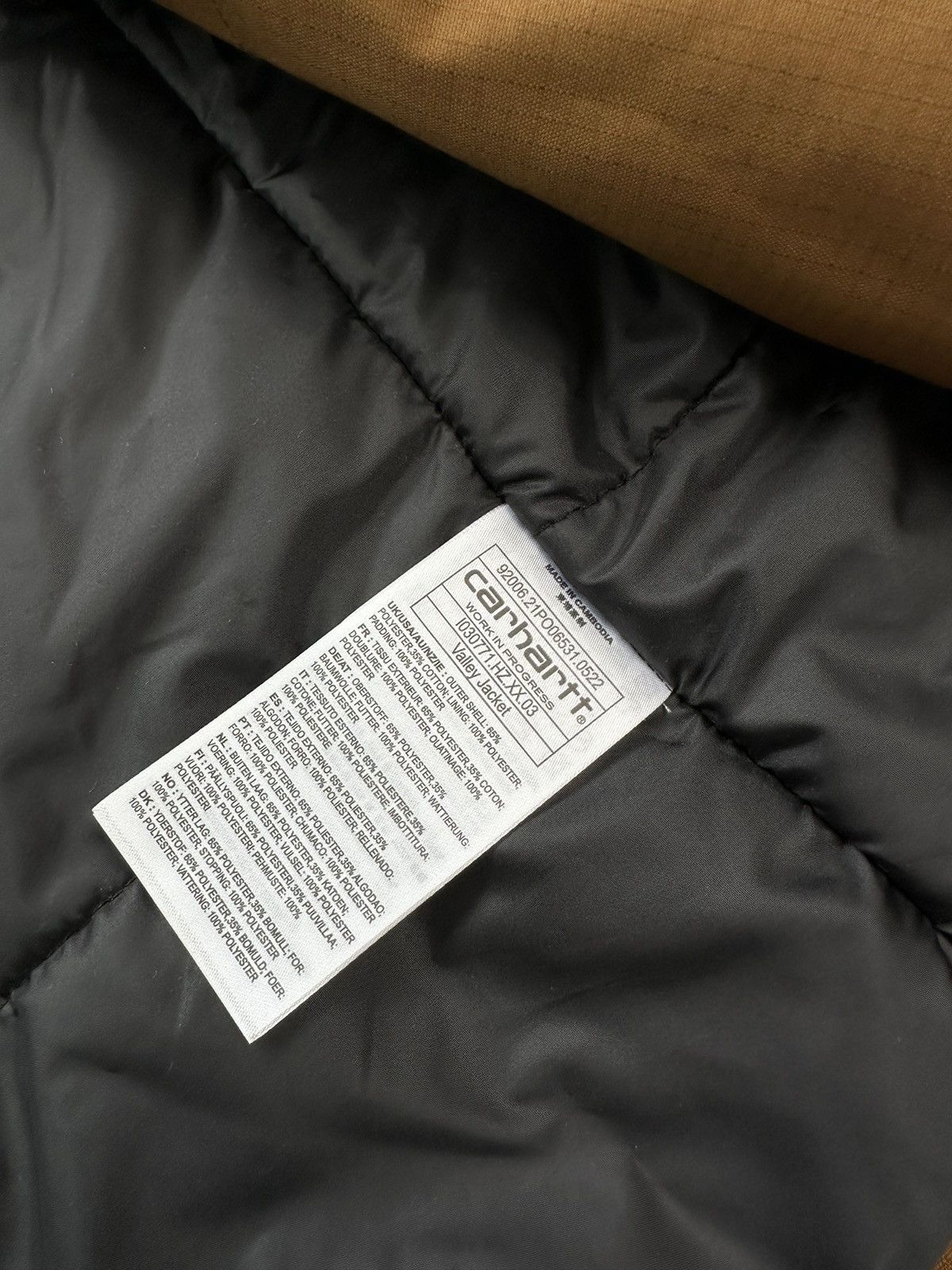 Carhartt × Carhartt Wip NEW! Carhartt WIP Valley Hooded Jacket Winter Men Brown L Size US L / EU 52-54 / 3 - 11 Thumbnail