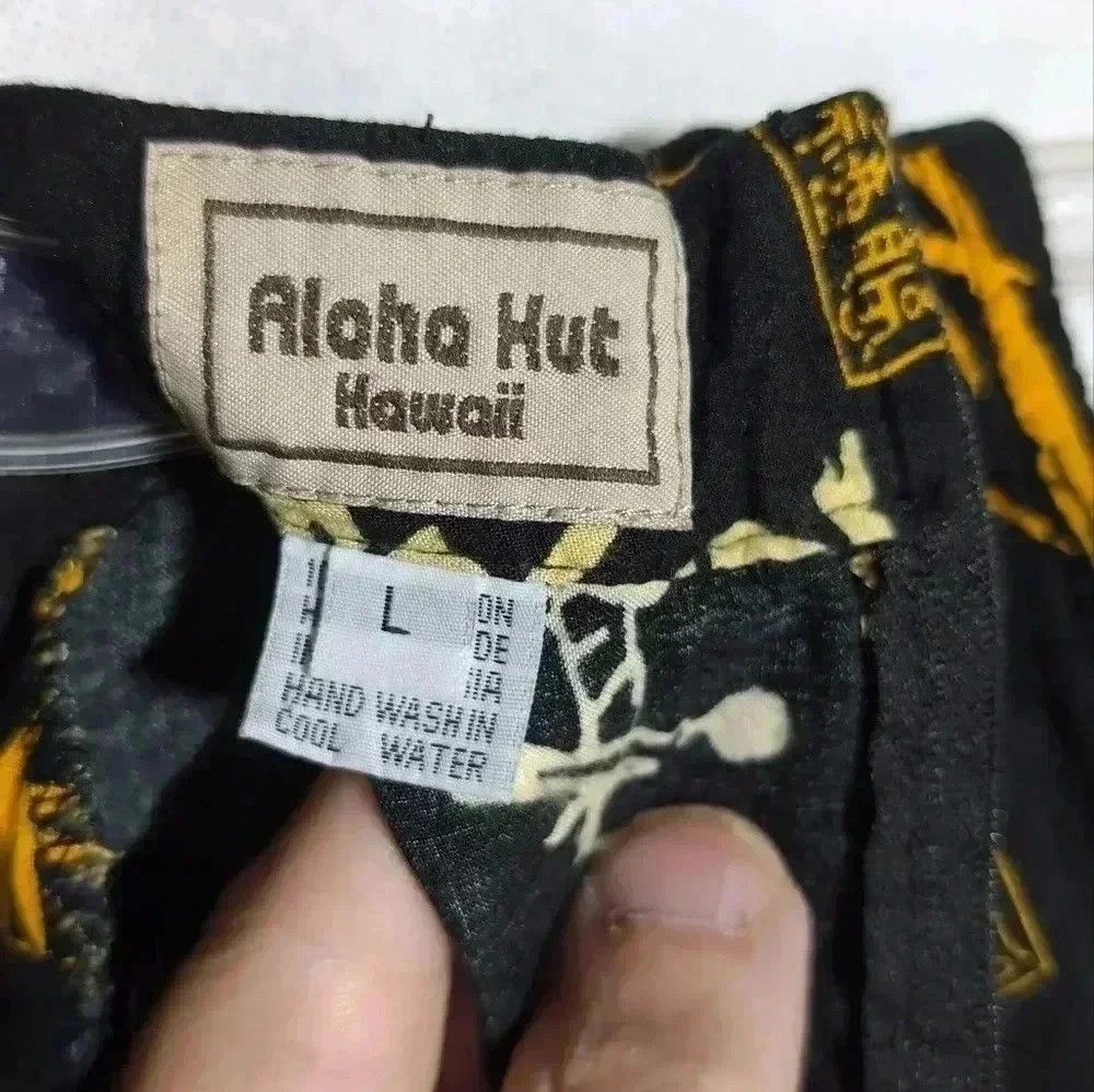 Vintage Aloha Hut Hawaii Asian Design High Collar Ladies Tank top Size L / US 10 / IT 46 - 3 Thumbnail