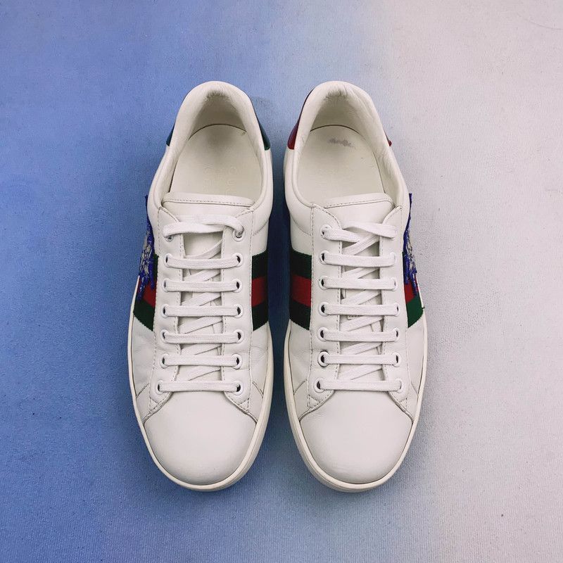 Gucci Gucci Ace Embroidered Pig Sneakers for Men - Size US 8 / EU 41 - 2 Thumbnail