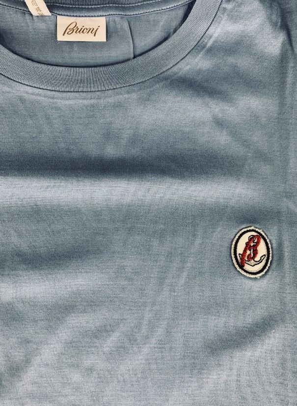 Brioni Brioni 🇮🇹 bleu marine sailing t-shirt XL NEW Size US XL / EU 56 / 4 - 3 Thumbnail