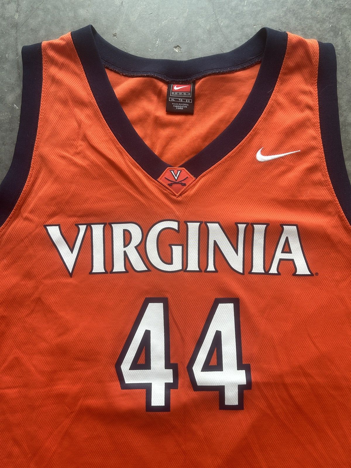 Nike × Vintage Vintage Y2K Nike UVA Basketball Jersey #44 Size US XL / EU 56 / 4 - 2 Thumbnail