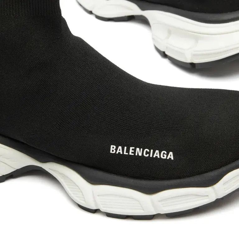 Balenciaga o1w1db10825 3XL Sock Recycled Knit Sneakers in Black Size US 6 / EU 39 - 2 Thumbnail