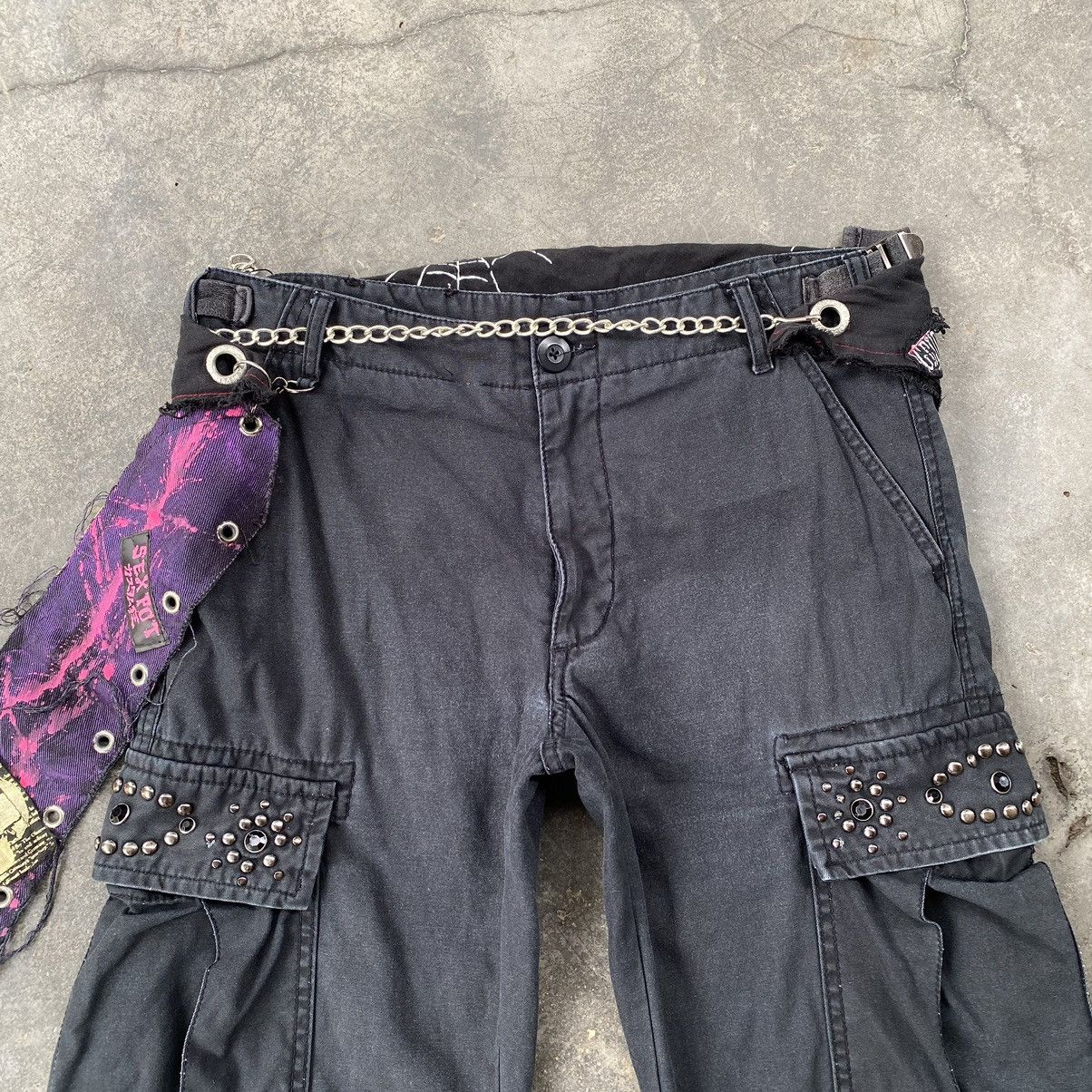 Vintage Vintage Too Fast To Live Too Young To Die x Mad punk Pants Size US 31 - 3 Thumbnail