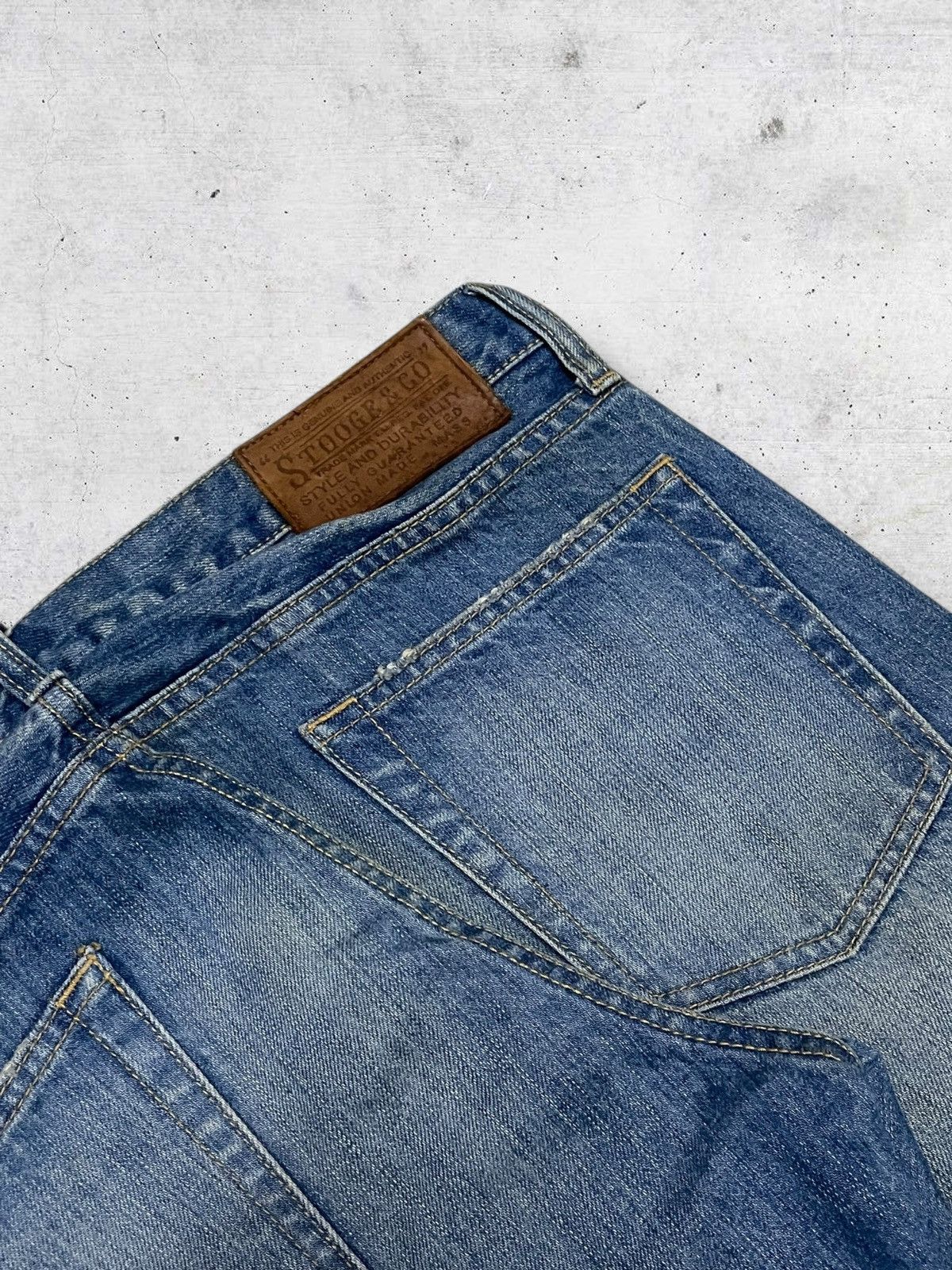 Hysteric Glamour VINTAGE STOOGE & CO JAPAN DESIGNER 90S SPLASH STYLE OG DENIM Size US 32 / EU 48 - 16 Thumbnail