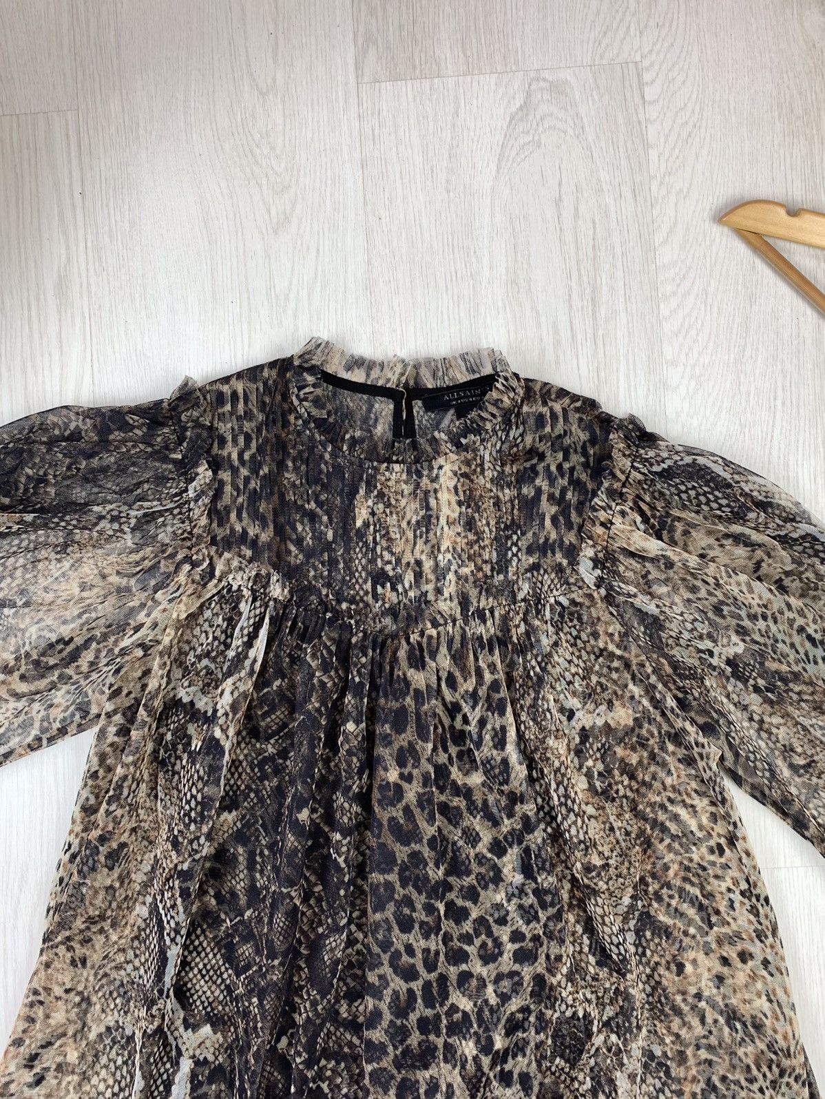 Allsaints Allsaints Perry Noche Animal Print Womens Top Size UK8 US4 Size S / US 4 / IT 40 - 3 Thumbnail