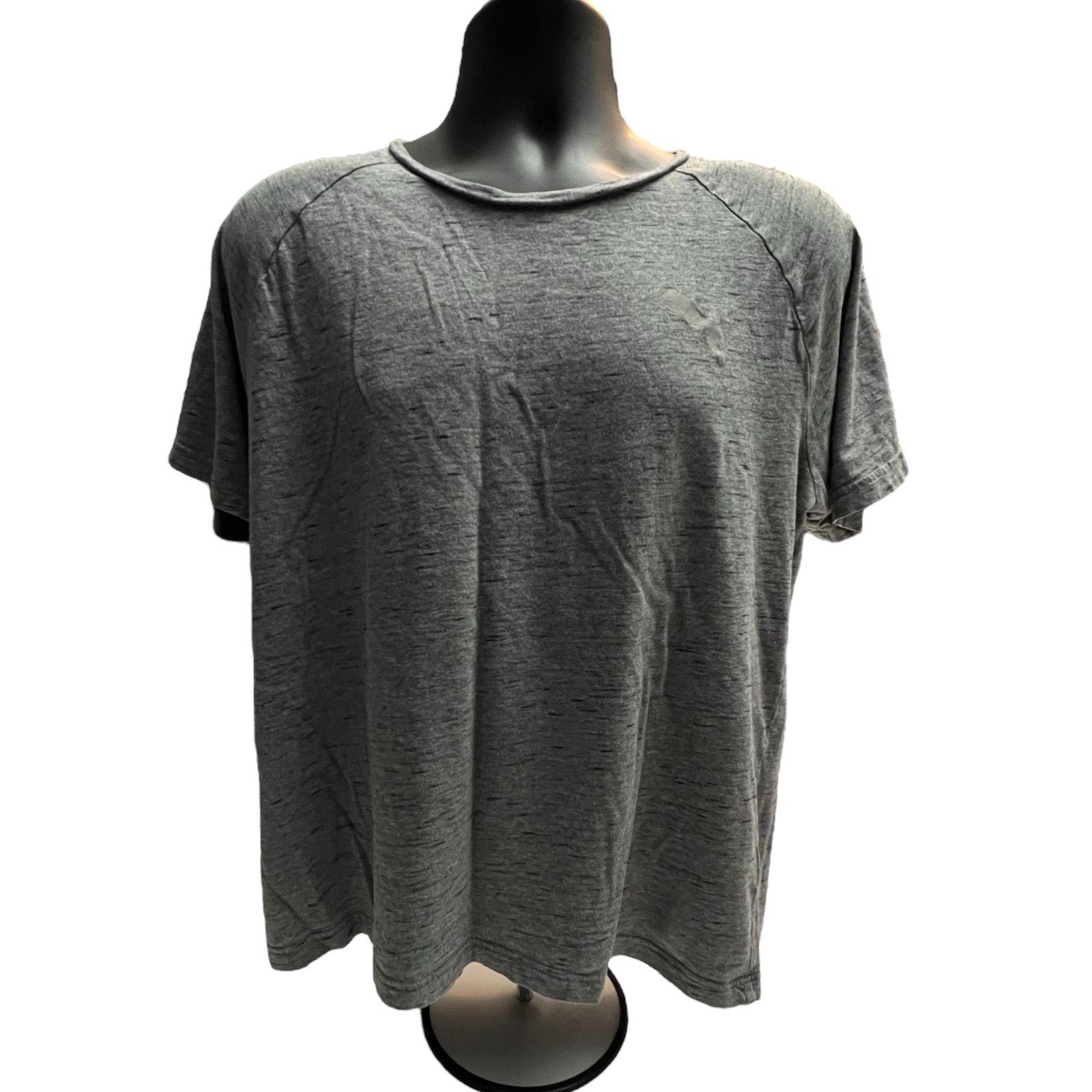 Puma Puma Shirt Mens Large Gray Short Sleeve Tee Workout Size US L / EU 52-54 / 3 - 1 Thumbnail