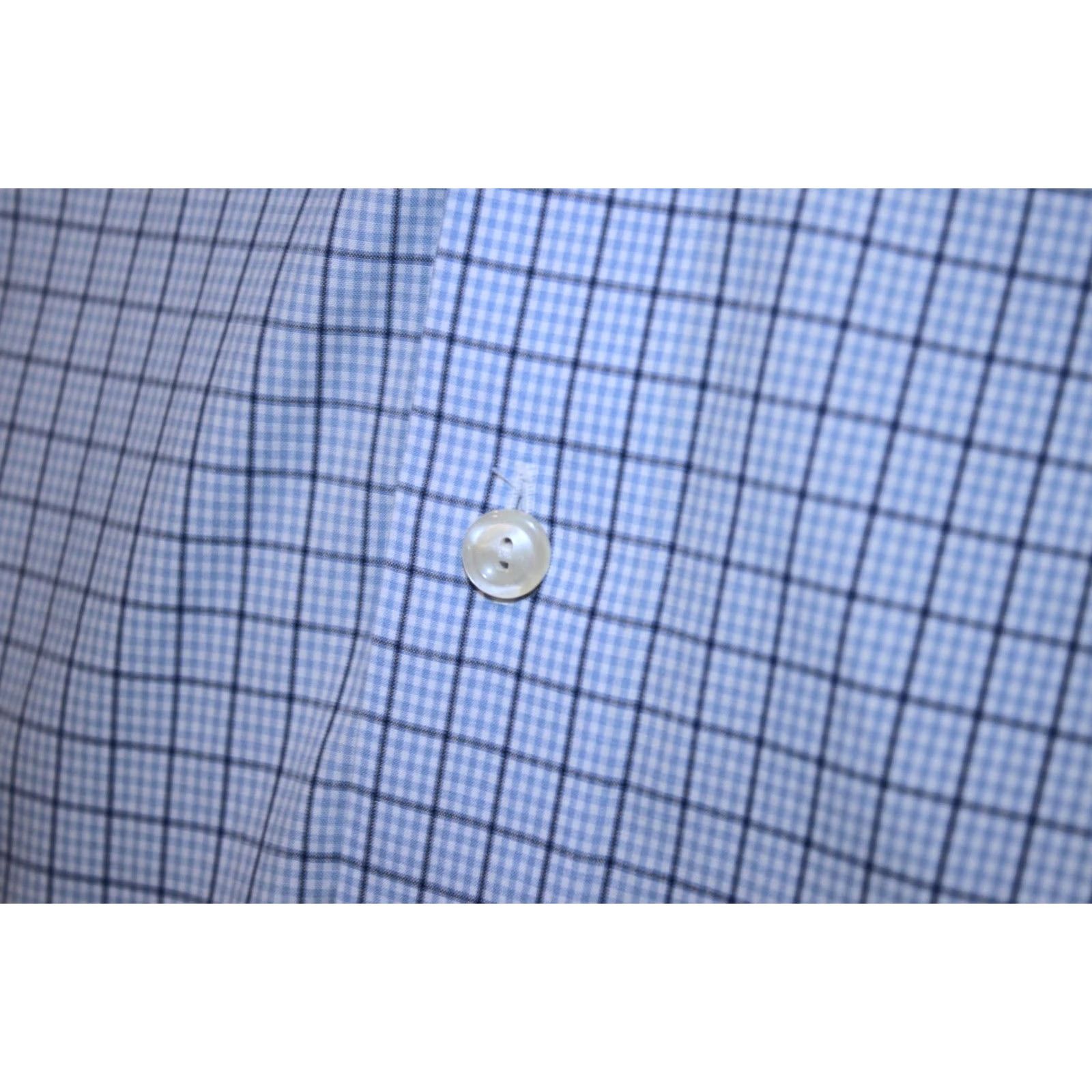 Eton Eton Shirt Mens 44, 17 1/2 Blue Regular Collar Button Cuff Business-Regular Shirt, Size 44, 17 1/2, Blue, Men, Eton, Shirt, 90s? Size US XXL / EU 58 / 5 - 3 Thumbnail