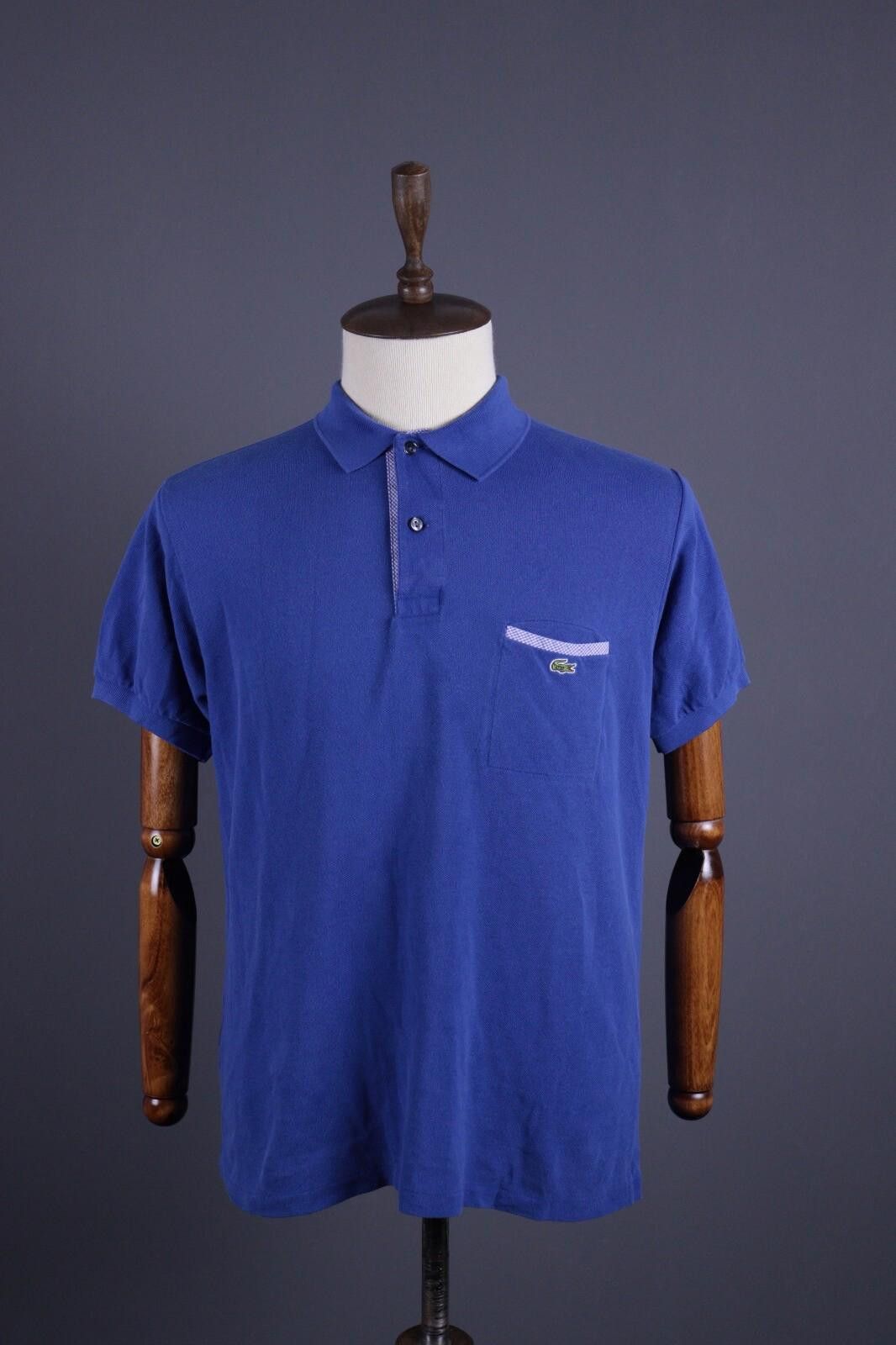 Lacoste Lacoste Blue Regular Pocket Polo Shirt Size 5 / L Size US L / EU 52-54 / 3 - 1 Thumbnail