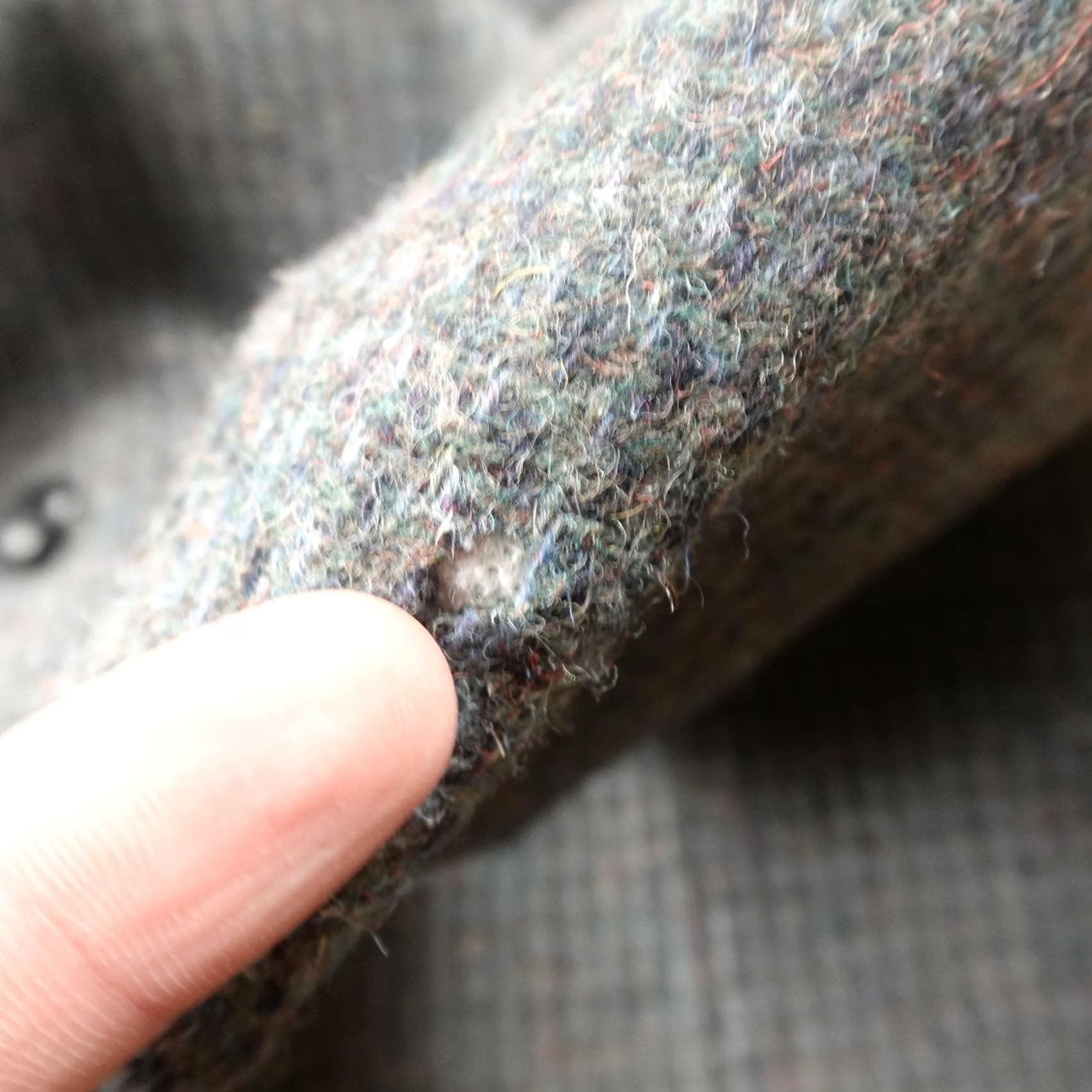 Pendleton VTG Pendleton Blazer Mens 44 Gray Wool Tweed Elbow Patch Sport Coat Jacket USA Shirt Mens 44 Gray Tweed Wool Pendleton Blazer Size 44R - 7 Thumbnail