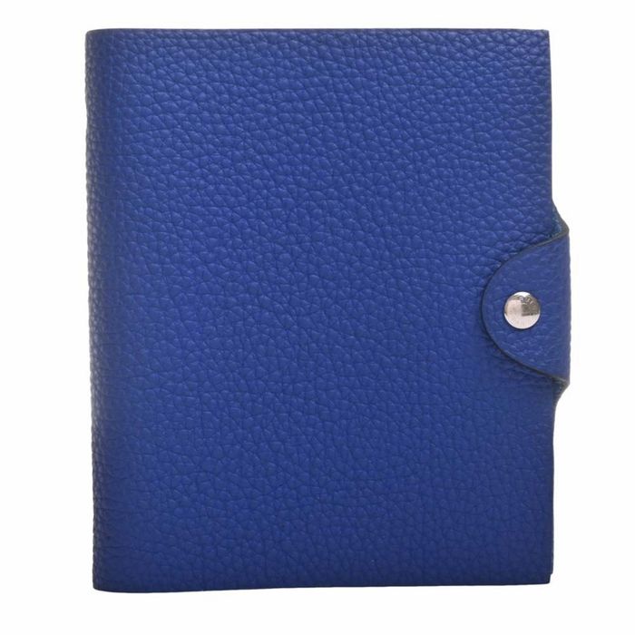 Hermes HERMES Taurillon Ulysse PM Notebook Cover Blue Ladies | Grailed