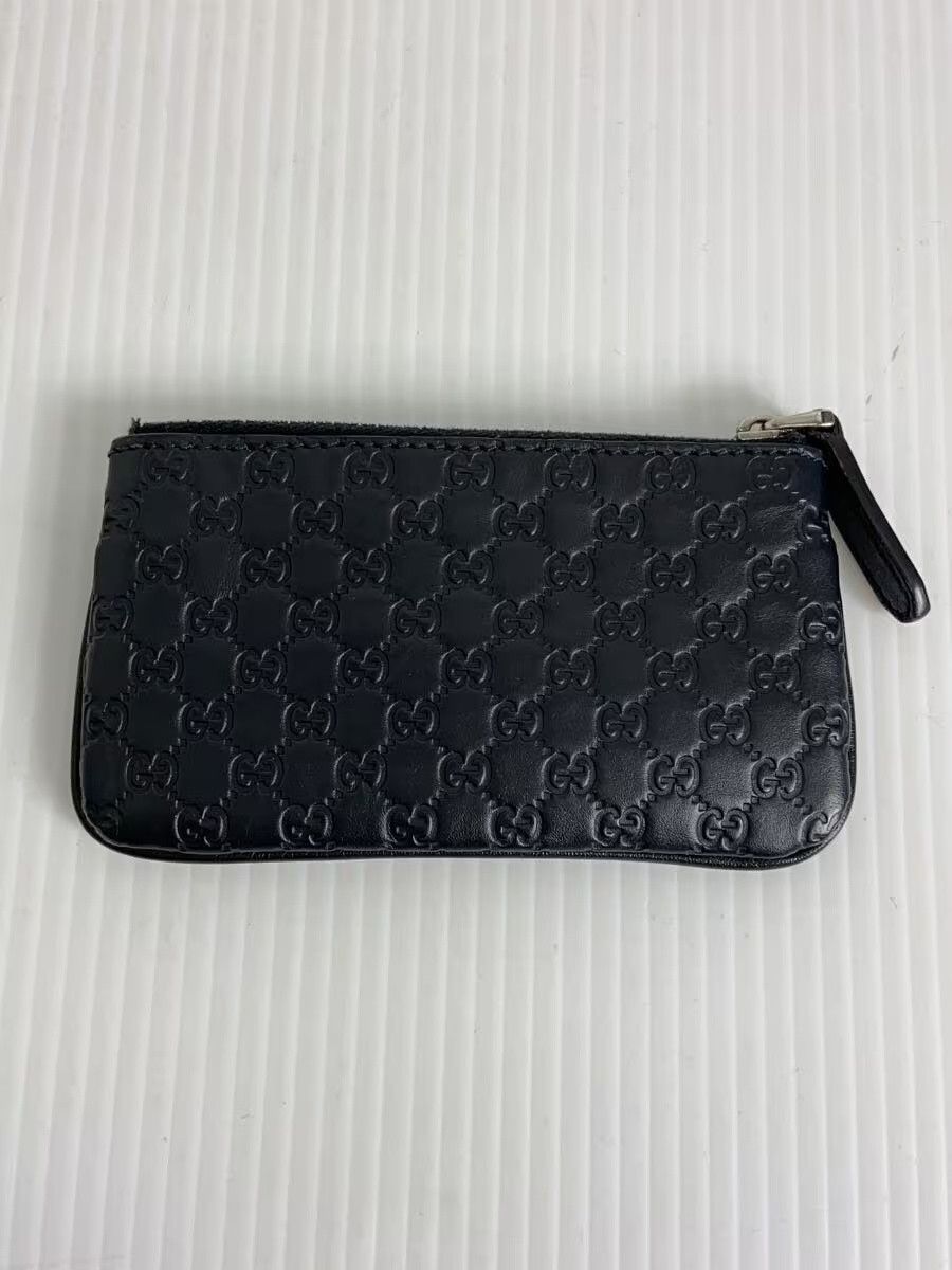 Gucci Gucci Micro Guccissima Leather Coin Case Black Size ONE SIZE - 2 Thumbnail