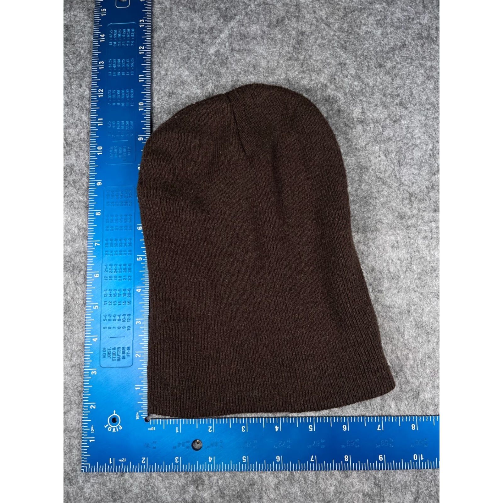 Vintage Beanie Toque Adult One Size Brown Knit 100% Acrylic Winter Snow Ski Outdoors Size ONE SIZE - 3 Thumbnail