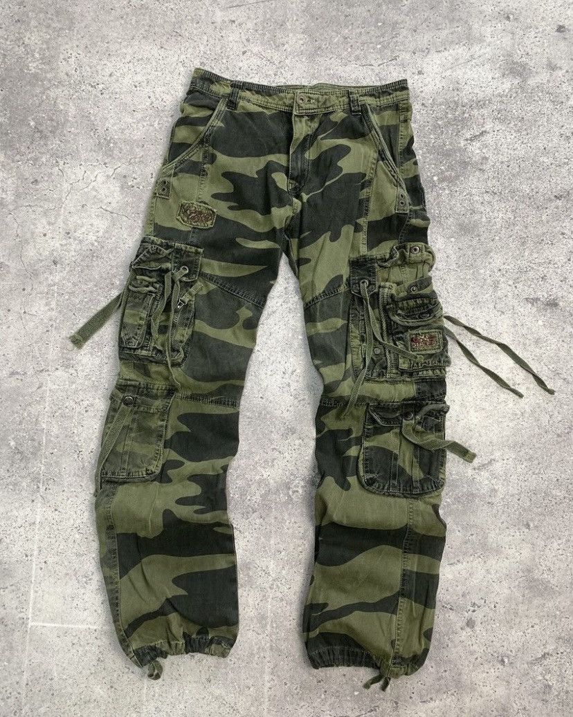 Japanese Brand Junya Watanabe Balenciaga Style Bondage Cargo Pants Vintage Size US 32 / EU 48 - 2 Thumbnail