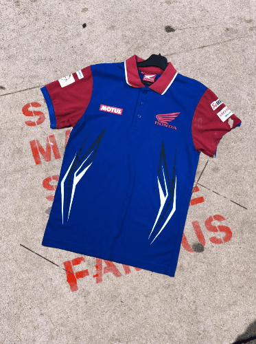 Honda Honda racing polo streetwear hype sale y2k Size US XS / EU 42 / 0 - 1 Thumbnail