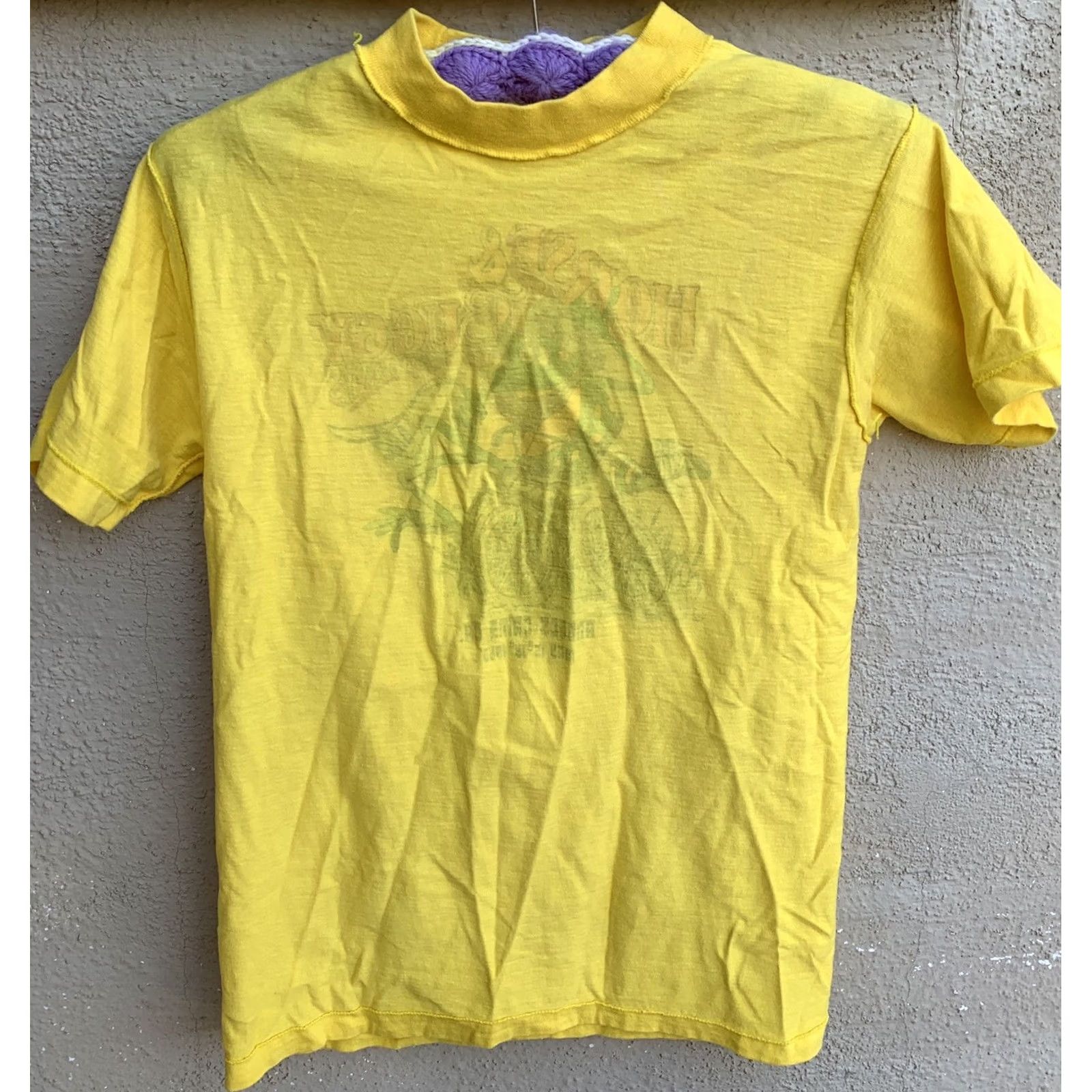 Anvil VINTAGE Angels Camp CA May 15-18 1980 T-Shirt S Anvil Unisex Short Sleeve Made In USA Yellow Graphic Tee 80s Horse & Buggy Days Size US S / EU 44-46 / 1 - 4 Thumbnail