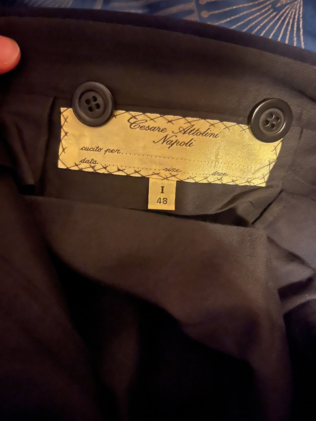 Cesare Attolini Cesare Attolini Navy Wool Suit uk 38 it 48 Size 38R - 8 Thumbnail