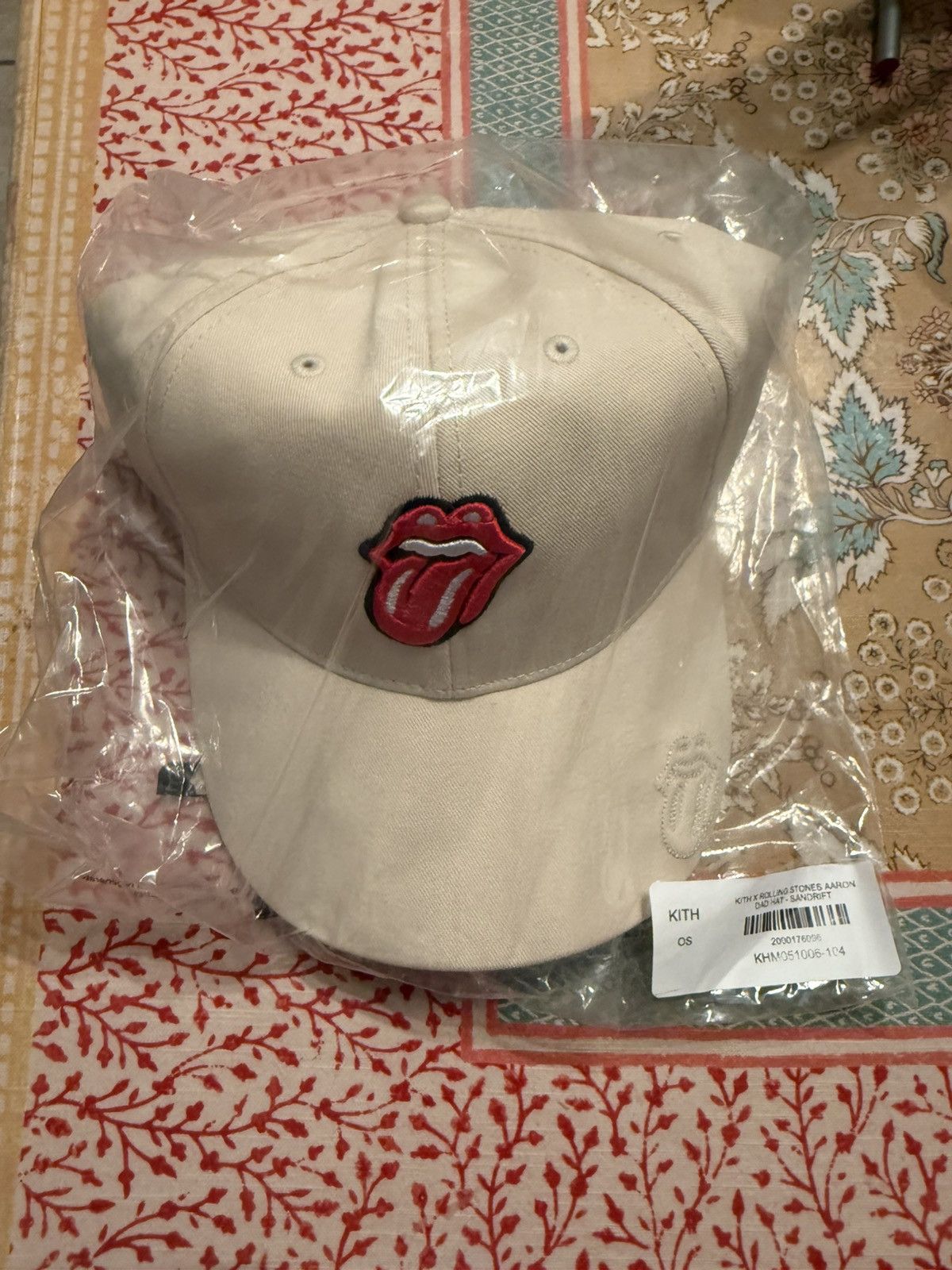 Kith Kith for Rolling Stones Aaron Classic Cap Hat Embroidered Size ONE SIZE - 7 Thumbnail