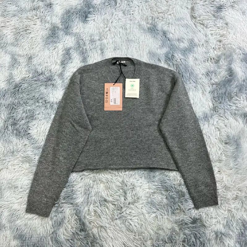 Miu Miu Miu Miu Gray Wool Men's Pullover Sweater 0089 Size US M / EU 48-50 / 2 - 1 Thumbnail