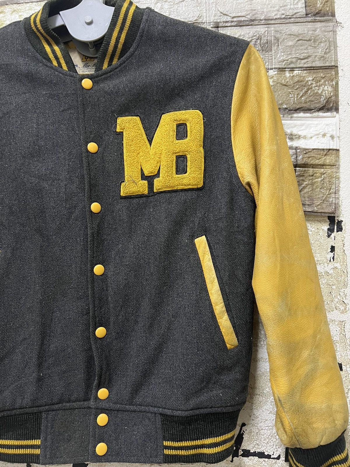 Leather × Macbeth Jacket VARSITY x MAC BETH Size US L / EU 52-54 / 3 - 10 Thumbnail