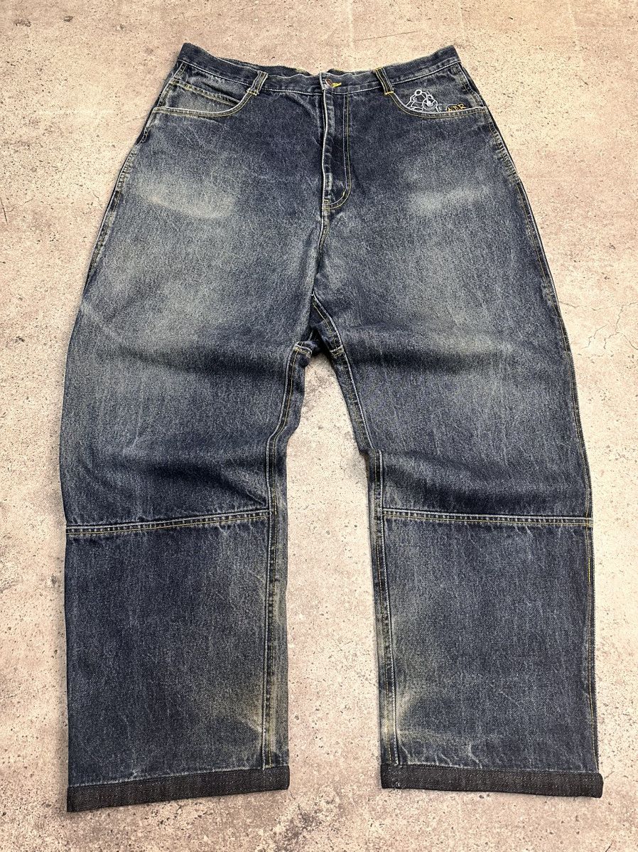JNCO Vintage Baggy JNCO BONTAGE Ed Hardy style Y2K USA Sk8 Denim Size US 38 / EU 54 - 4 Thumbnail