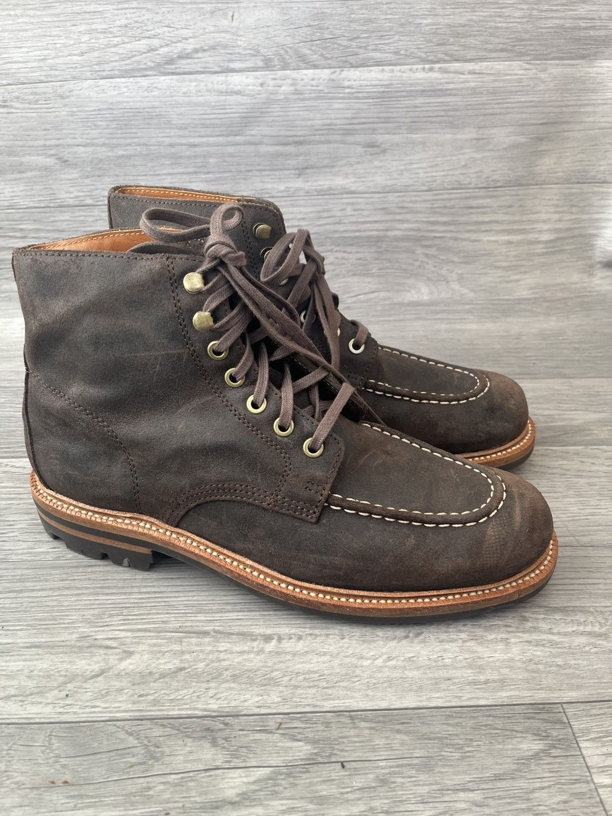 Grant Stone Grant stone brown leather suede boots like alden indy Size US 9.5 / EU 42-43 - 8 Thumbnail