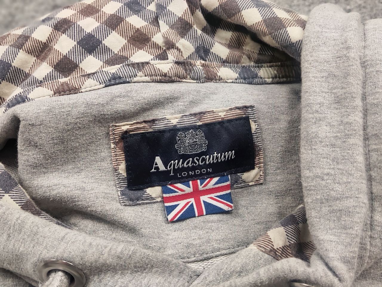 Aquascutum Aquascutum England Logo Gray Mens Hoodie Size US L / EU 52-54 / 3 - 14 Thumbnail