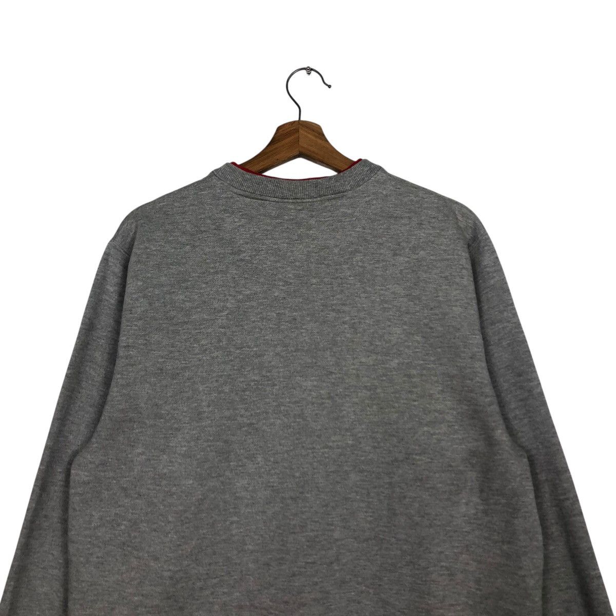 Japanese Brand 📌Vintage Sweatshirt Rich Grey New Balance Big Logo Size US L / EU 52-54 / 3 - 10 Thumbnail
